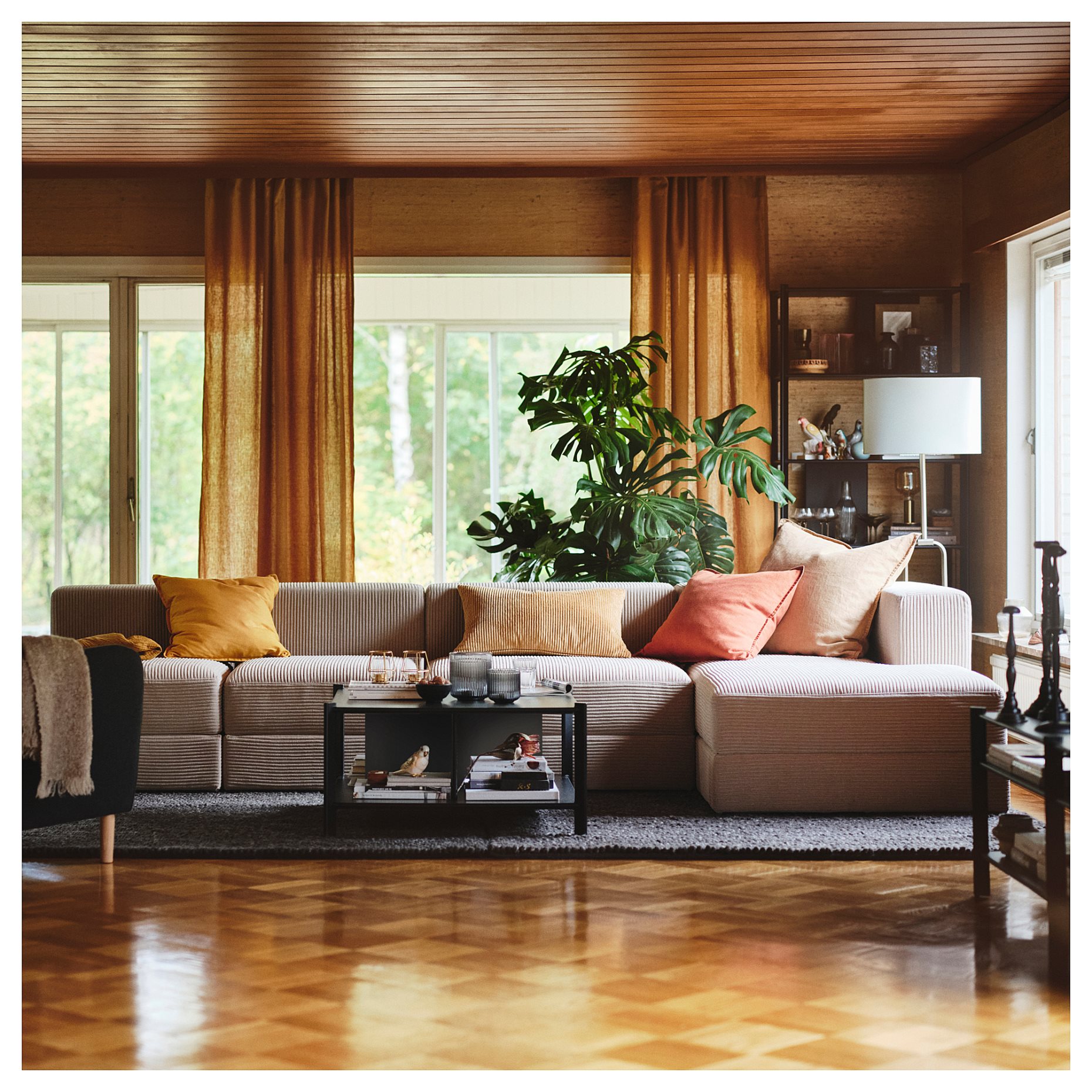 JÄTTEBO, 4,5-местен модулен диван с лежанка, десен, 794.694.81