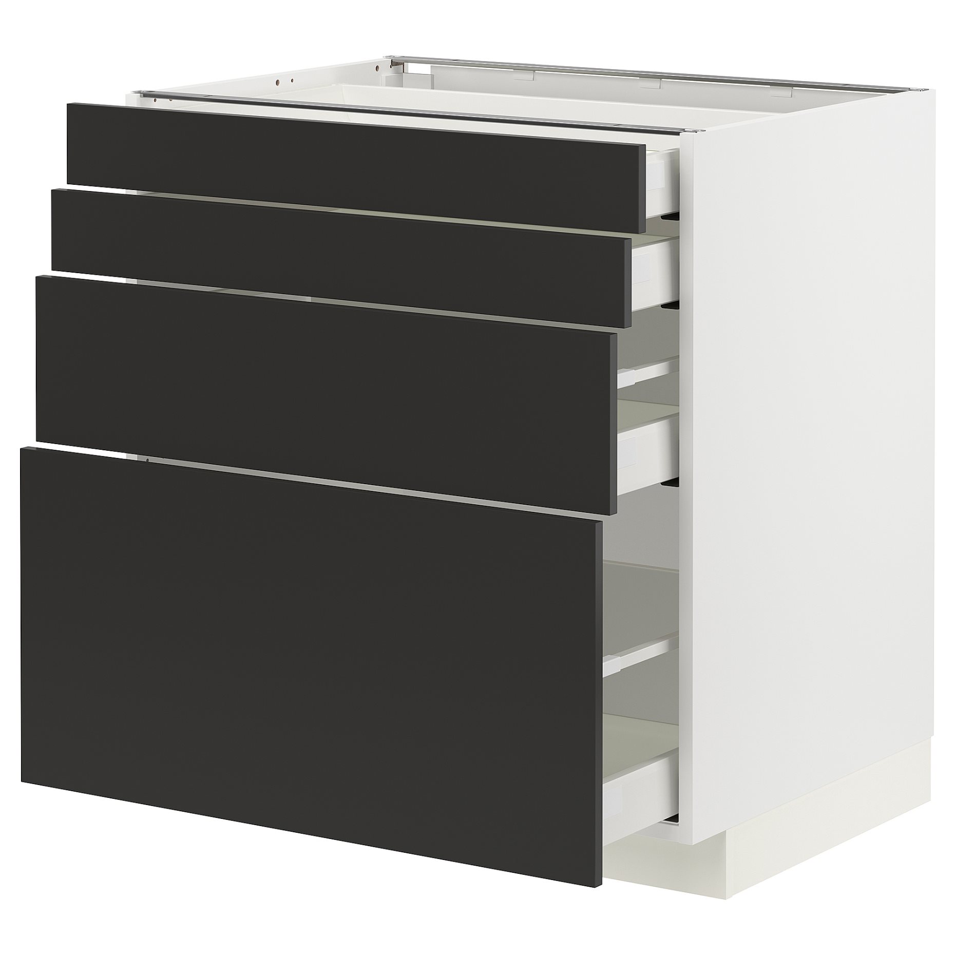 METOD/MAXIMERA, долен шкаф с 4 чела/4 чекмеджета, 794.985.15