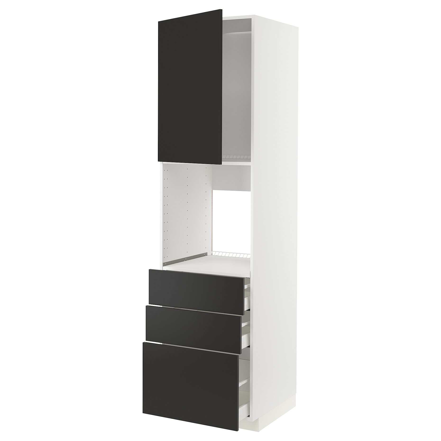METOD/MAXIMERA, висок шкаф за фурна с врата/3 чекм., 794.985.39