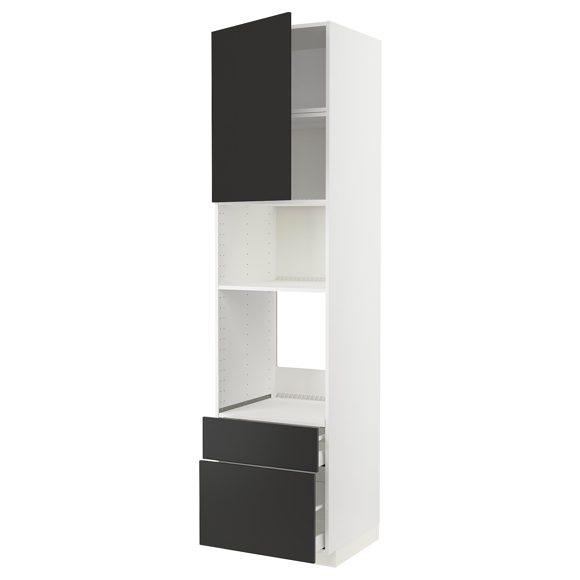 METOD/MAXIMERA, висок шкаф за фурна/микровълн. с врата/2 чекм., 794.988.03