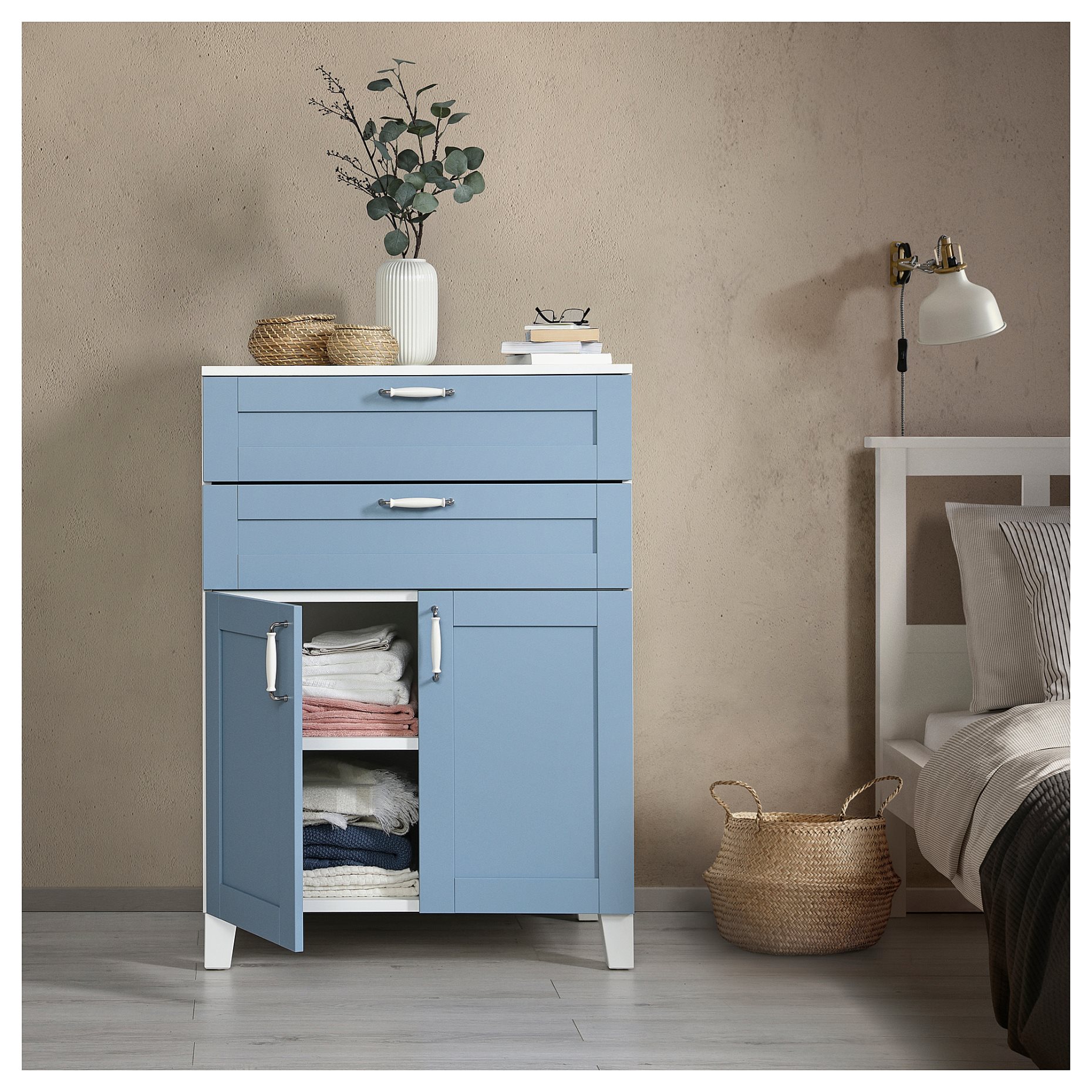 PLATSA, шкаф с 2 врати и 2 чекмеджета, 795.557.04