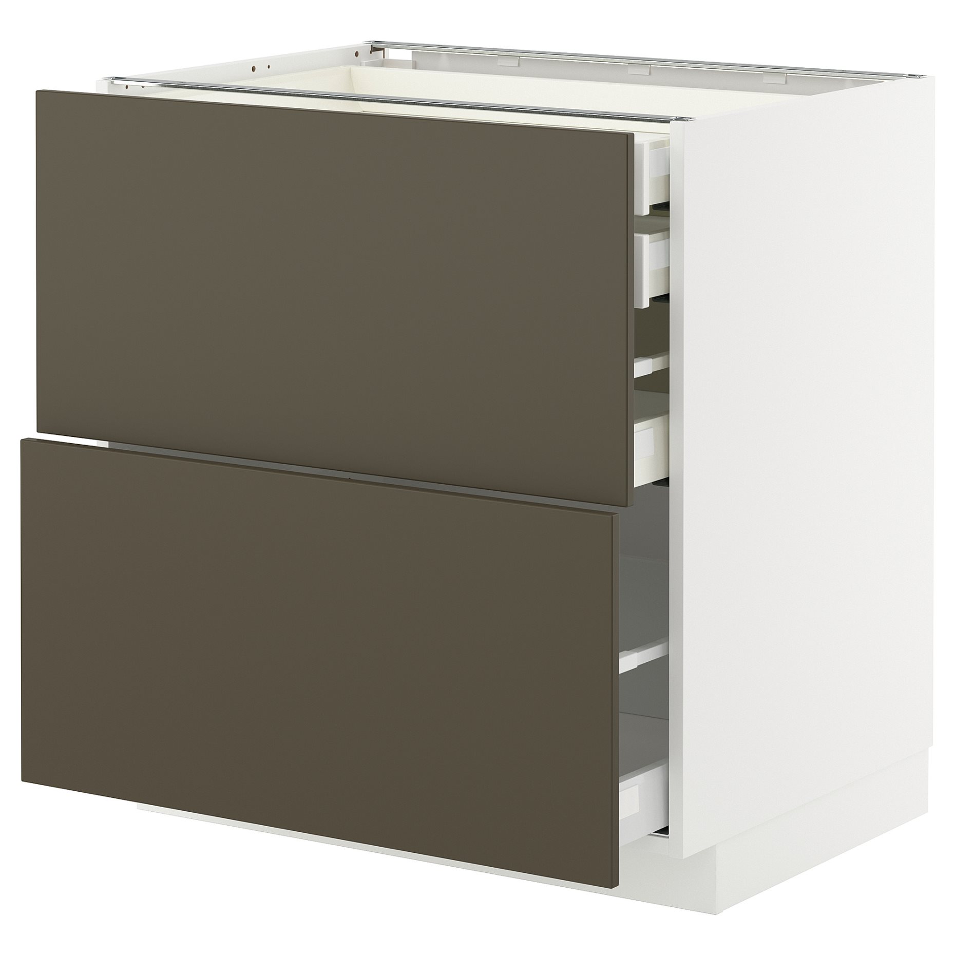 METOD/MAXIMERA, долен шкаф с 2 чела/2 ниски + 1 средно + 1 високо чекм., 795.585.09