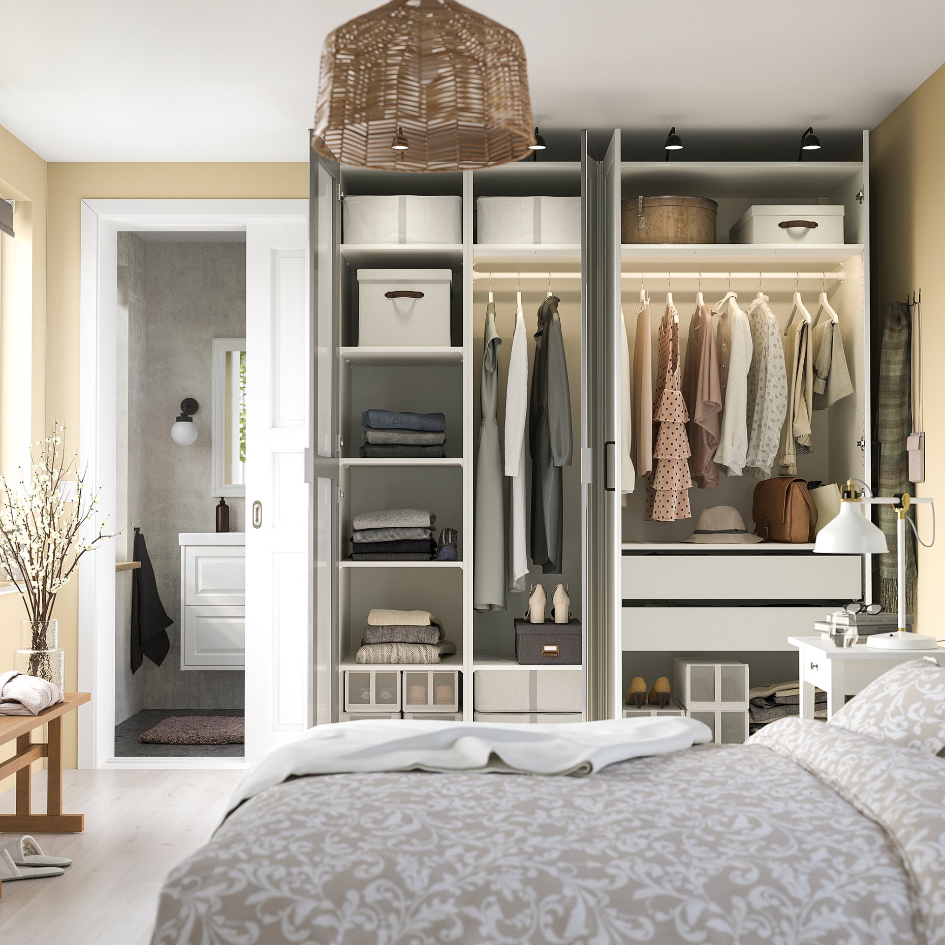 PAX/KAMMARTORP/GULLABERG, гардероб - комбинация, 795.725.86