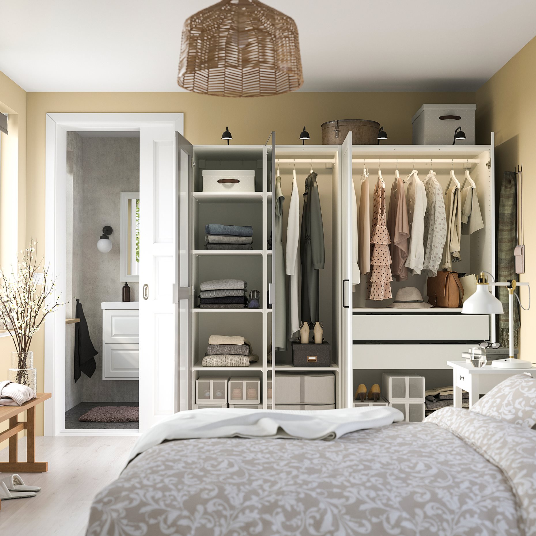 PAX/KAMMARTORP/GULLABERG, гардероб - комбинация, 795.725.91