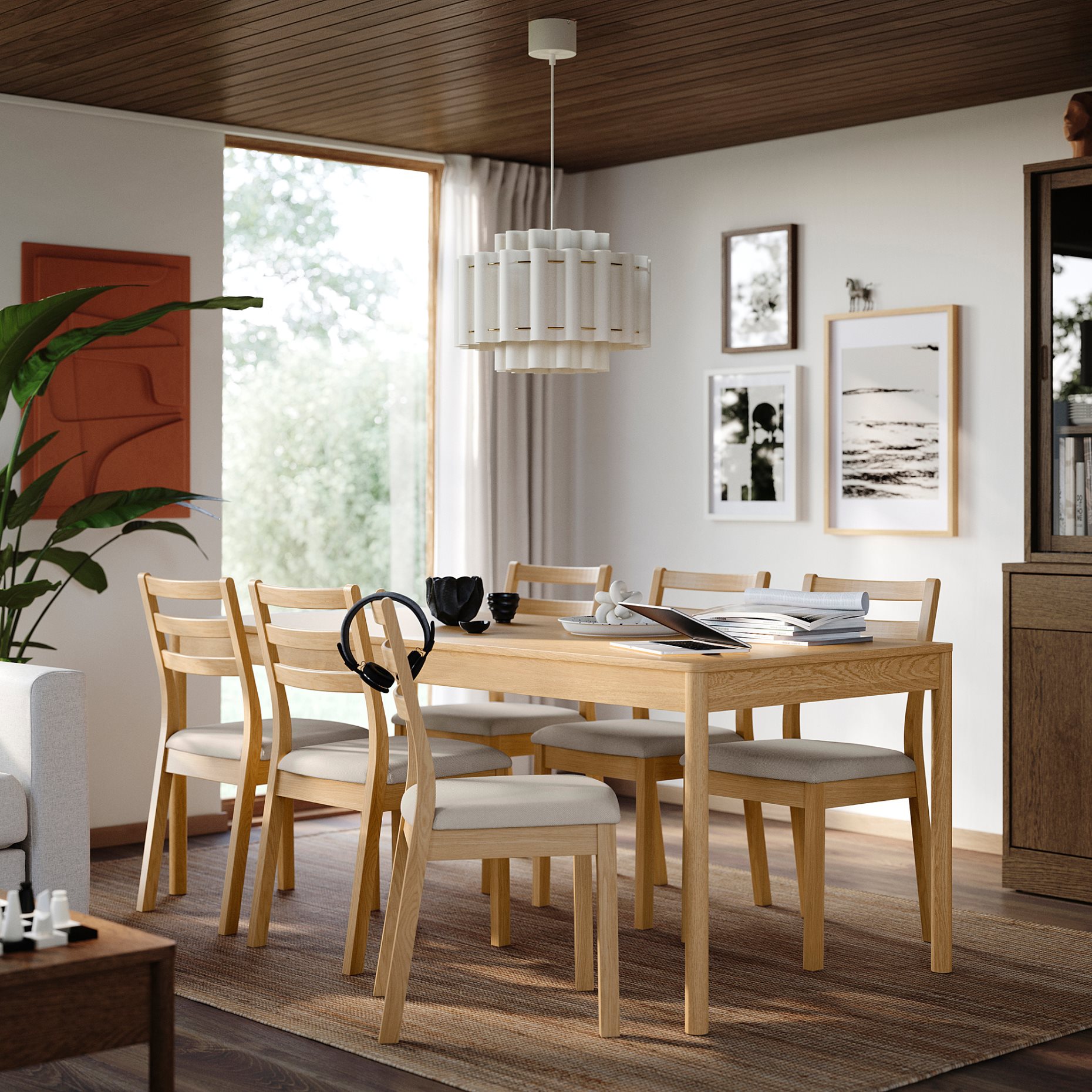 TONSTAD/TONSTAD, Маса и 6 стола, 795.967.47