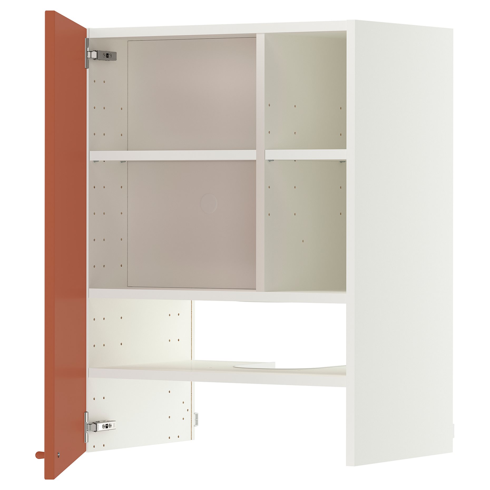 METOD, стенен шкаф за вгр. аспиратор с рафт/вр., 60x80 см, 796.119.55