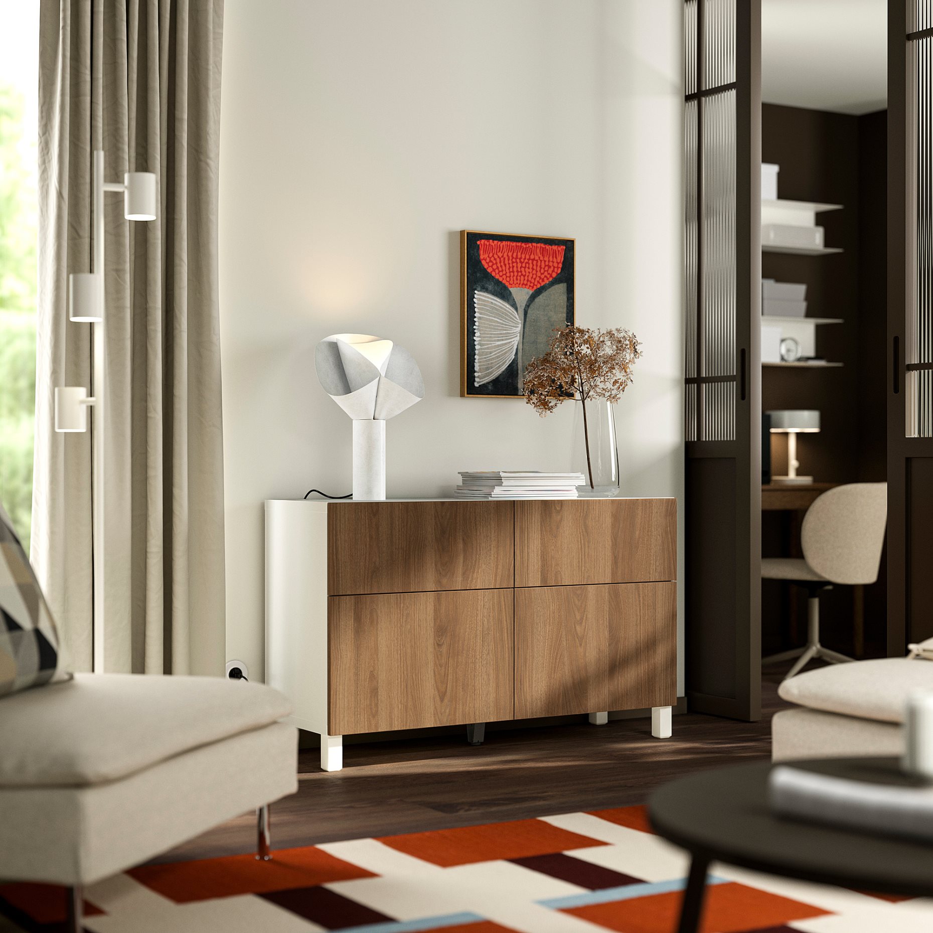 BESTÅ, комб. артикул за съхр. с врати/чекм., 796.121.96