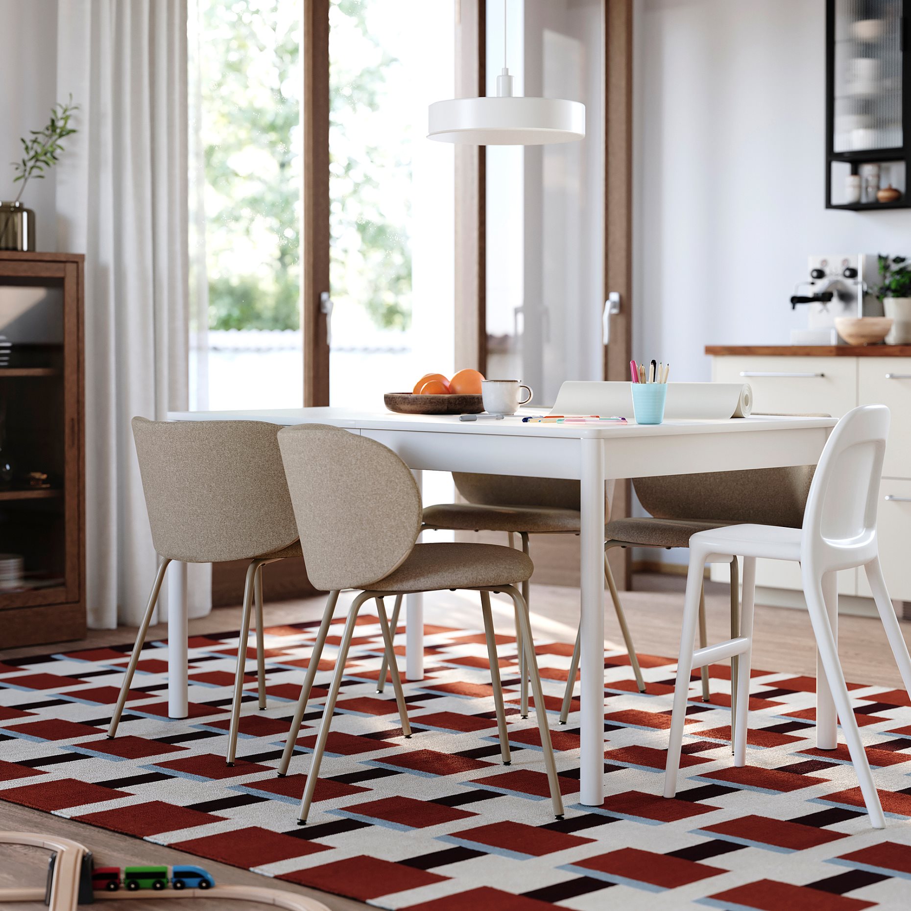 TONSTAD/KRYLBO, Маса и 4 стола, 796.124.03