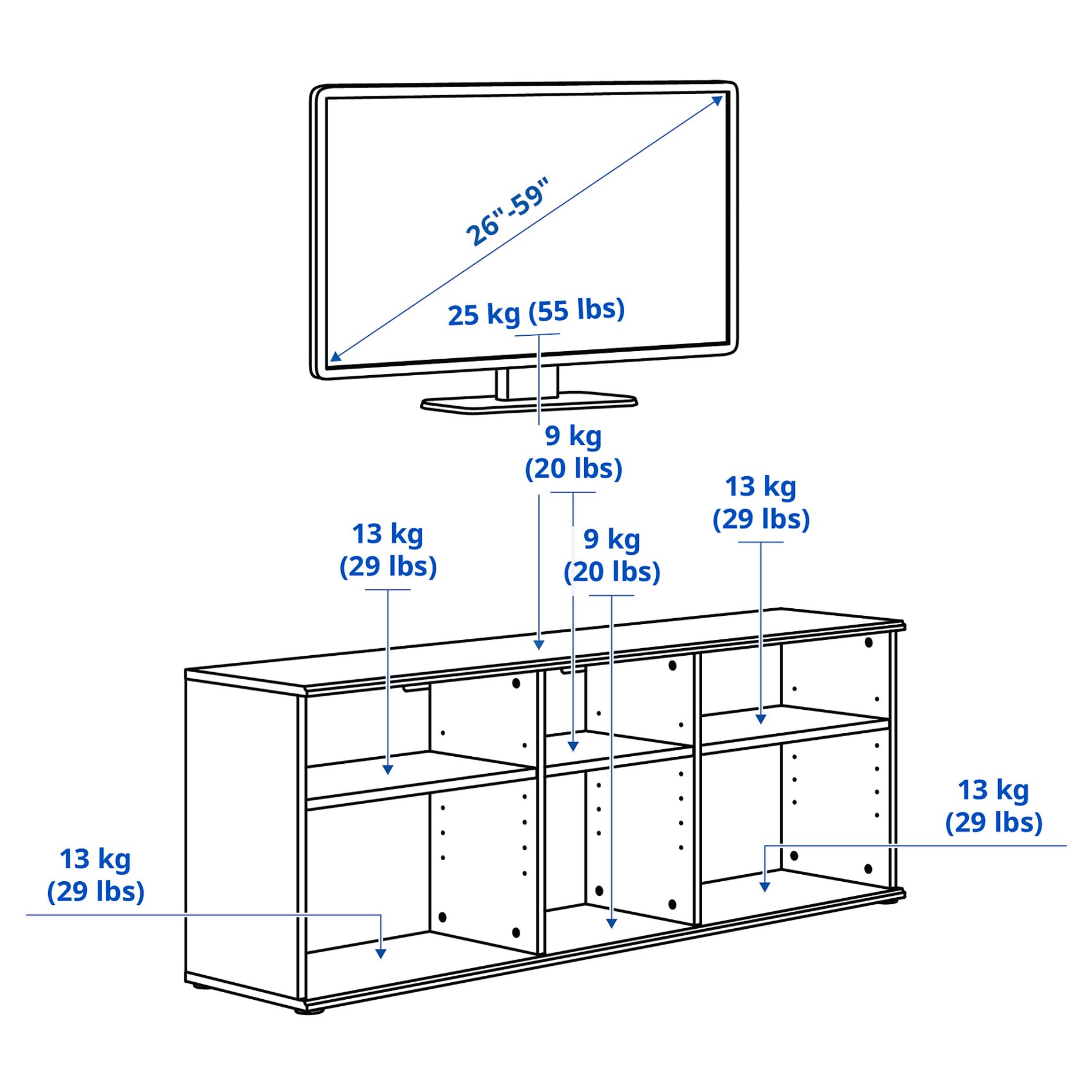 SKRUVBY, TV шкаф, 805.035.49