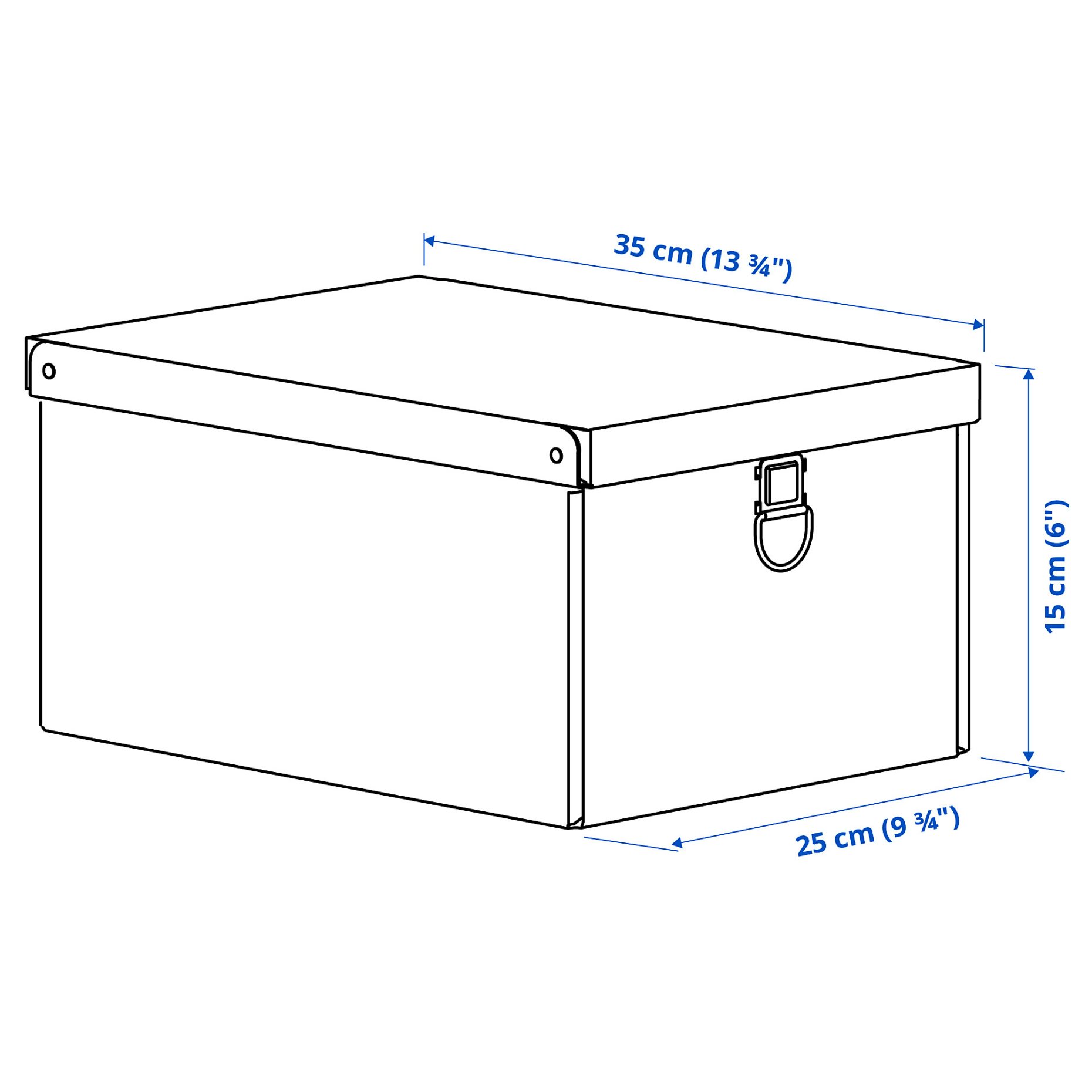 NIMM, кутия с капак, 25x35x15 см, 805.181.69