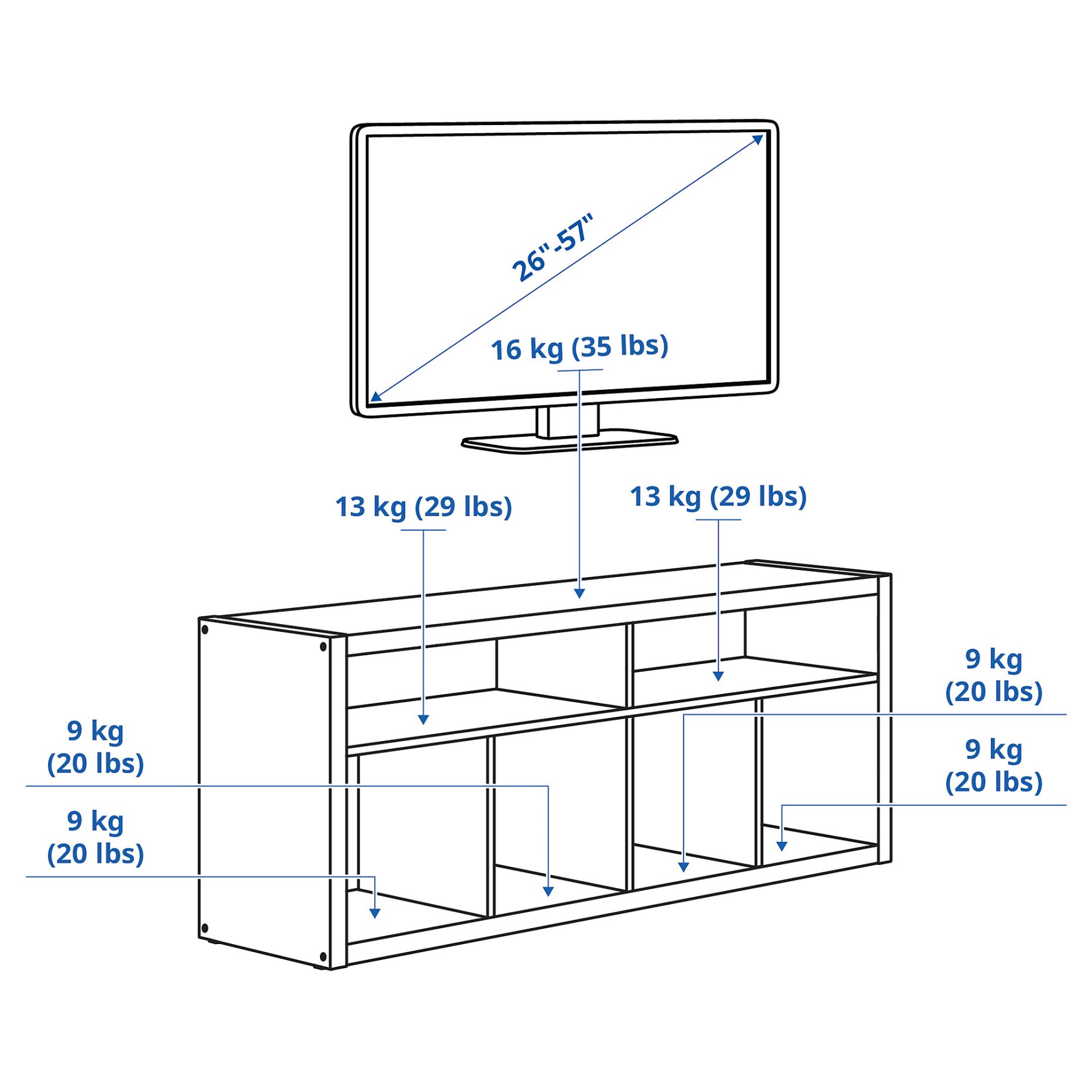 KALLAX, TV шкаф, 805.620.96