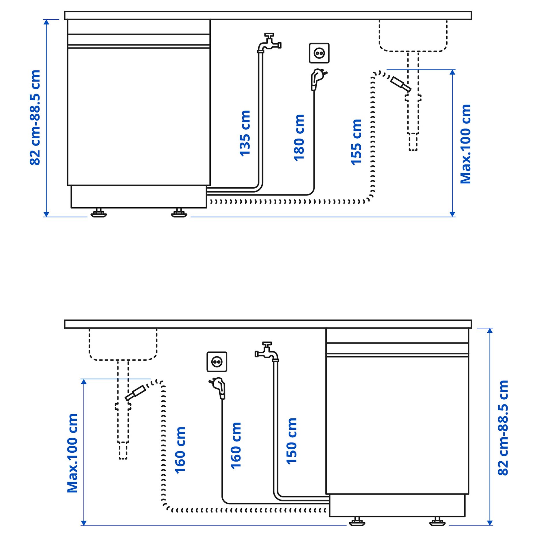 SÖDERBODA, съдомиялна машина за вграждане, IKEA 500, 805.767.48