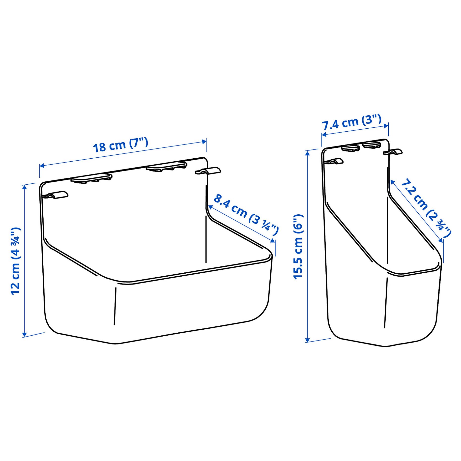 VISSLAAN, висящ органайзер, к-т от 2, 806.145.47