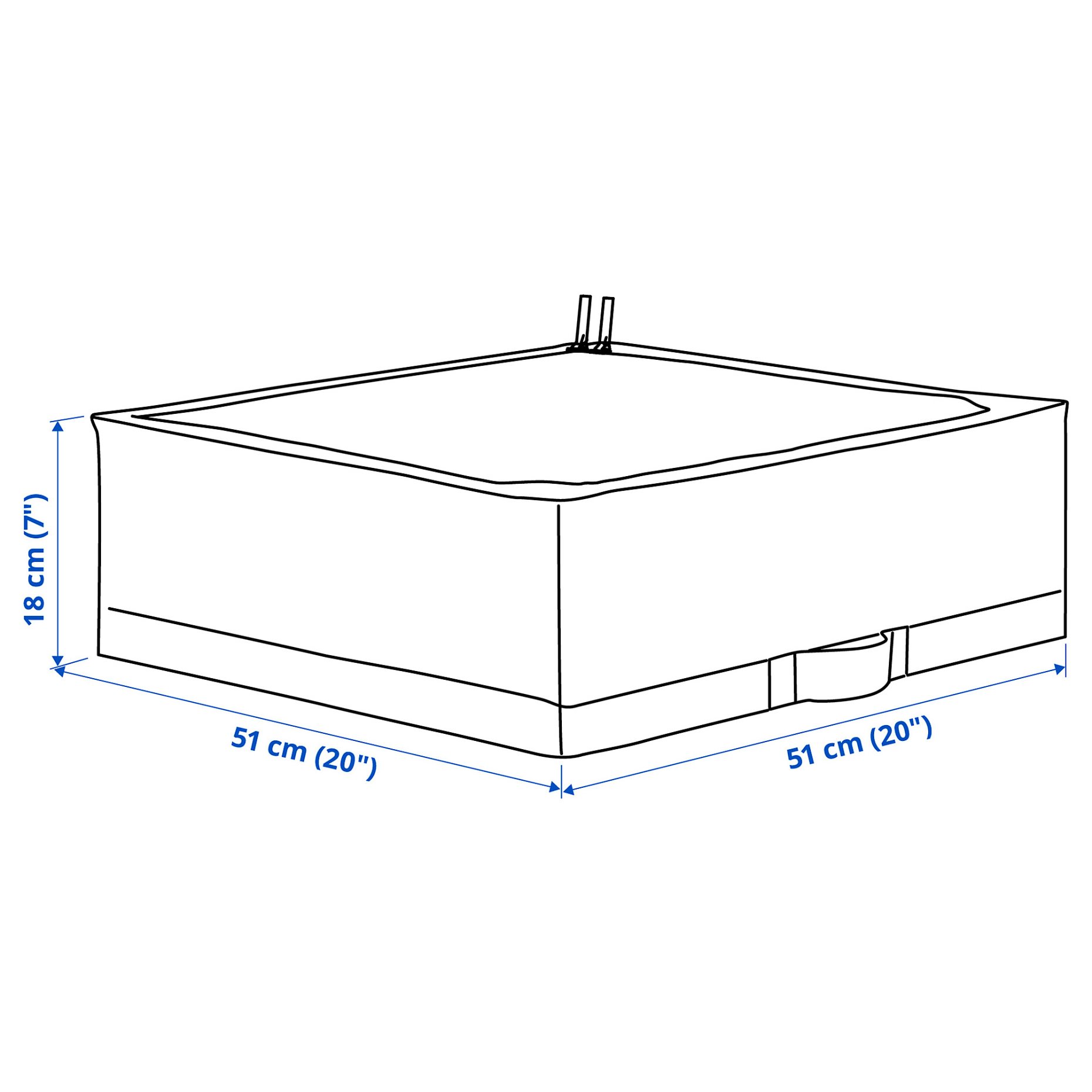STUK, калъф, 51x51x18 см, 806.215.38