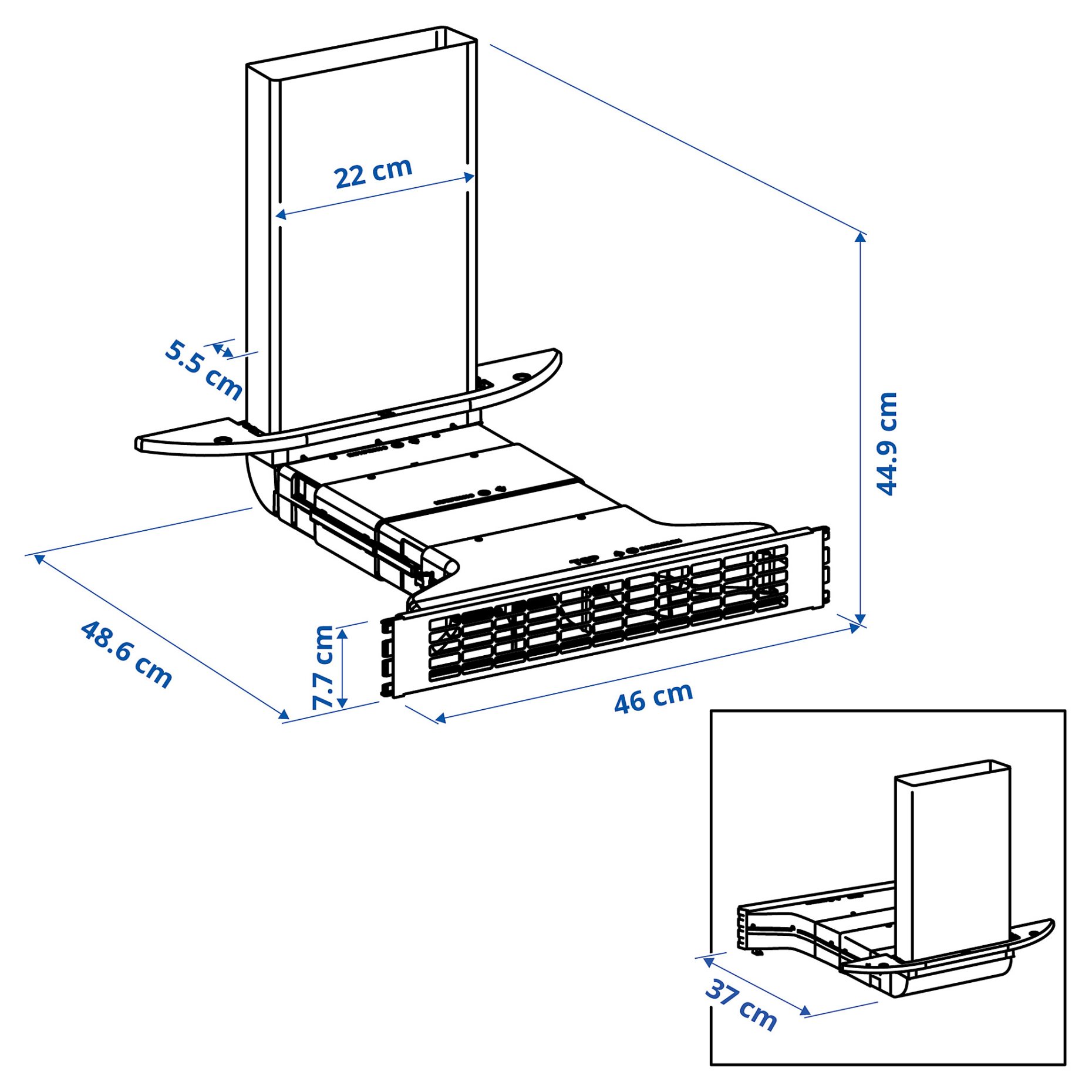 NYTTIG, Вентилационен к-т за котлон, 806.231.27
