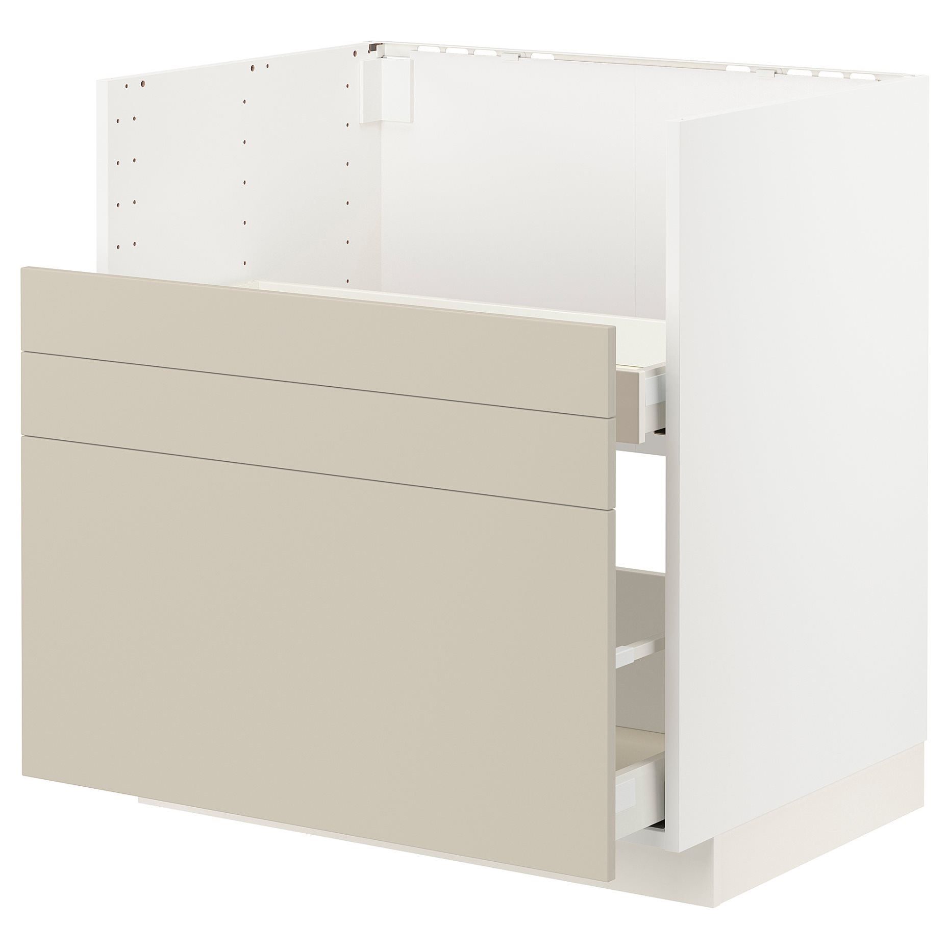 METOD/MAXIMERA, долен шкаф за мивка BREDSJON с 2 чела/2 чекм., 894.266.79