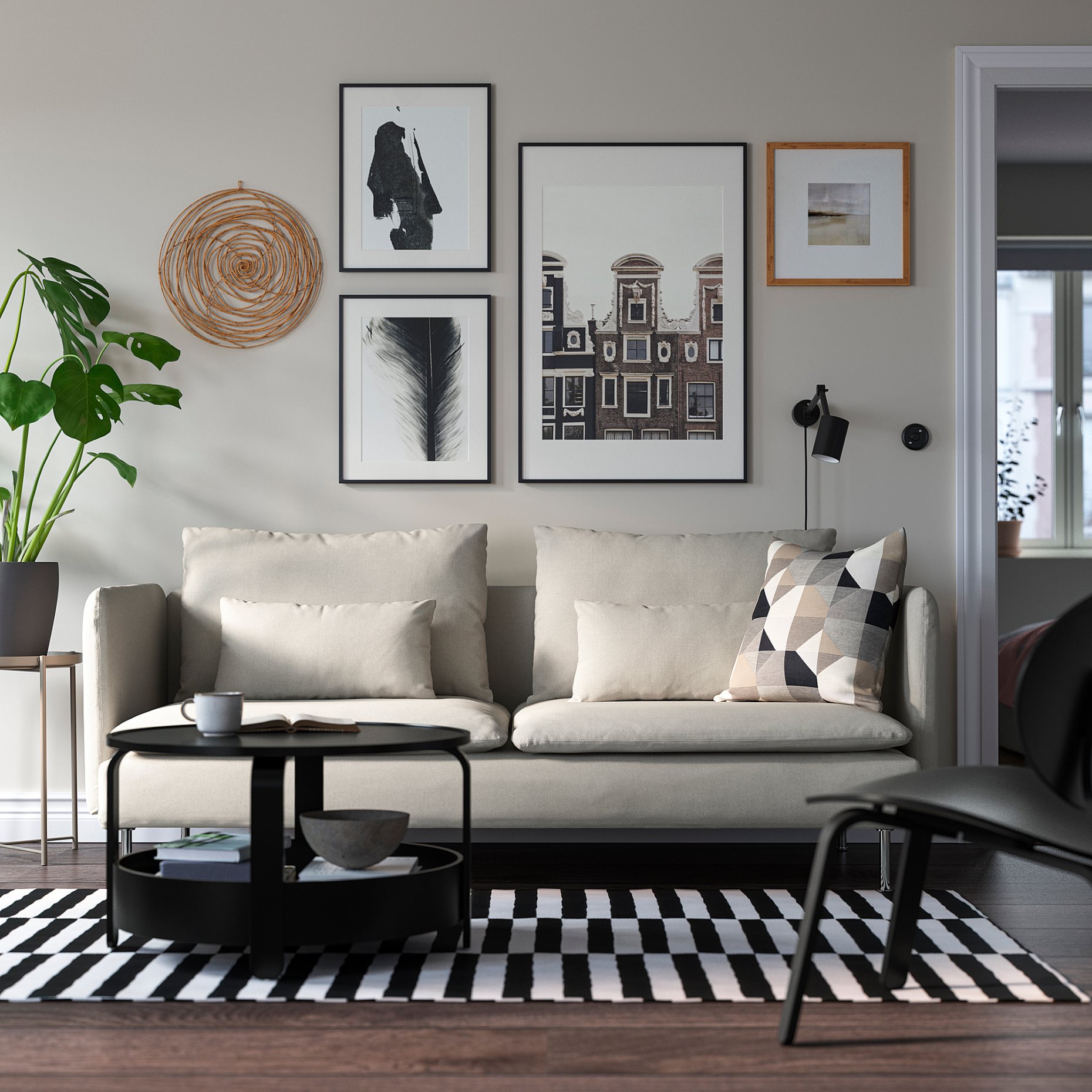 SÖDERHAMN, 3-местен диван, 894.496.90