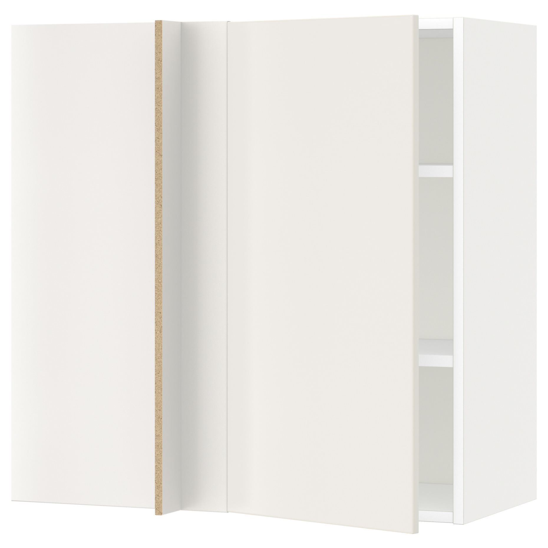 METOD, ъглов стенен шкаф с рафтове, 894.668.30