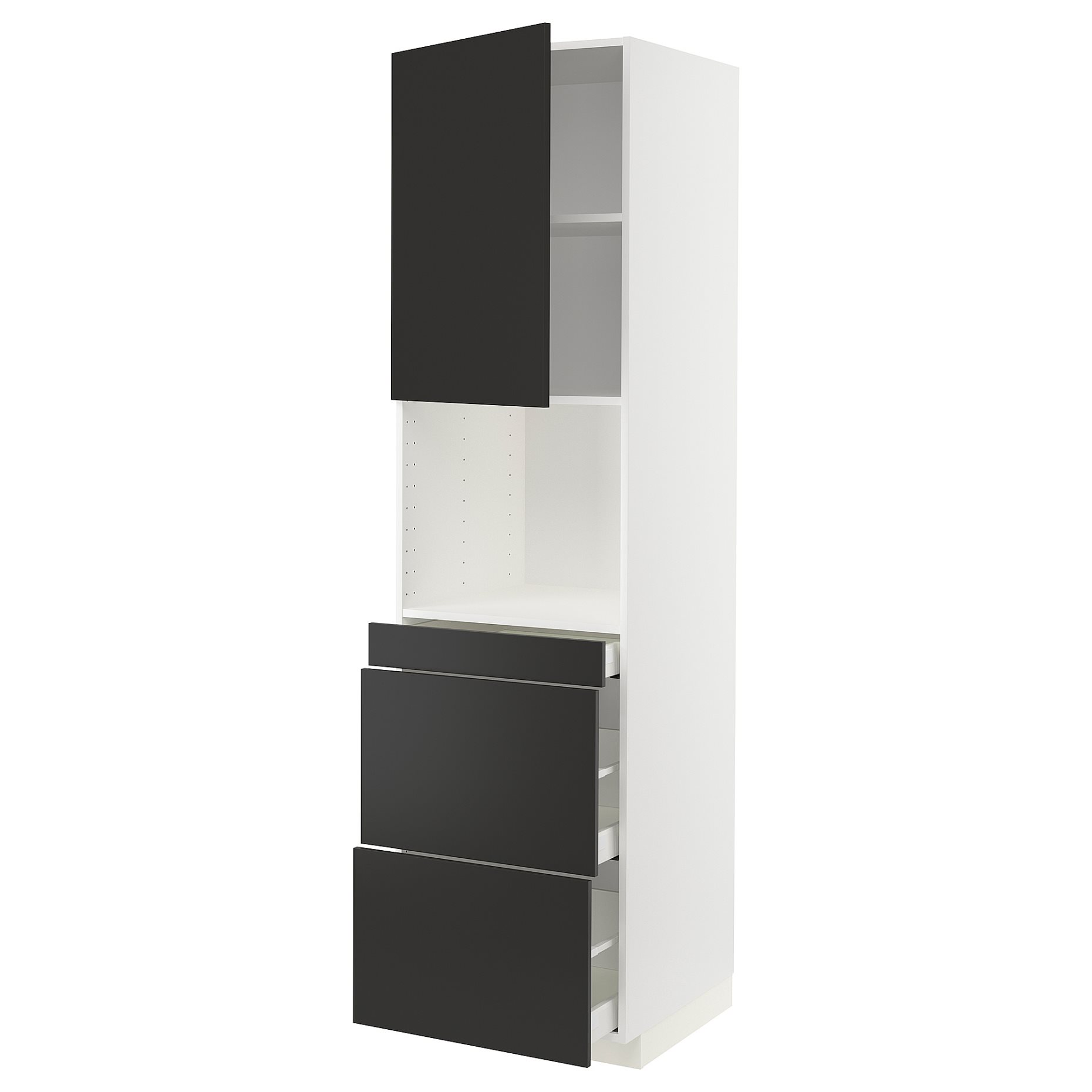 METOD/MAXIMERA, висок шкаф за комби микров. с врата/3 чекм., 894.988.31