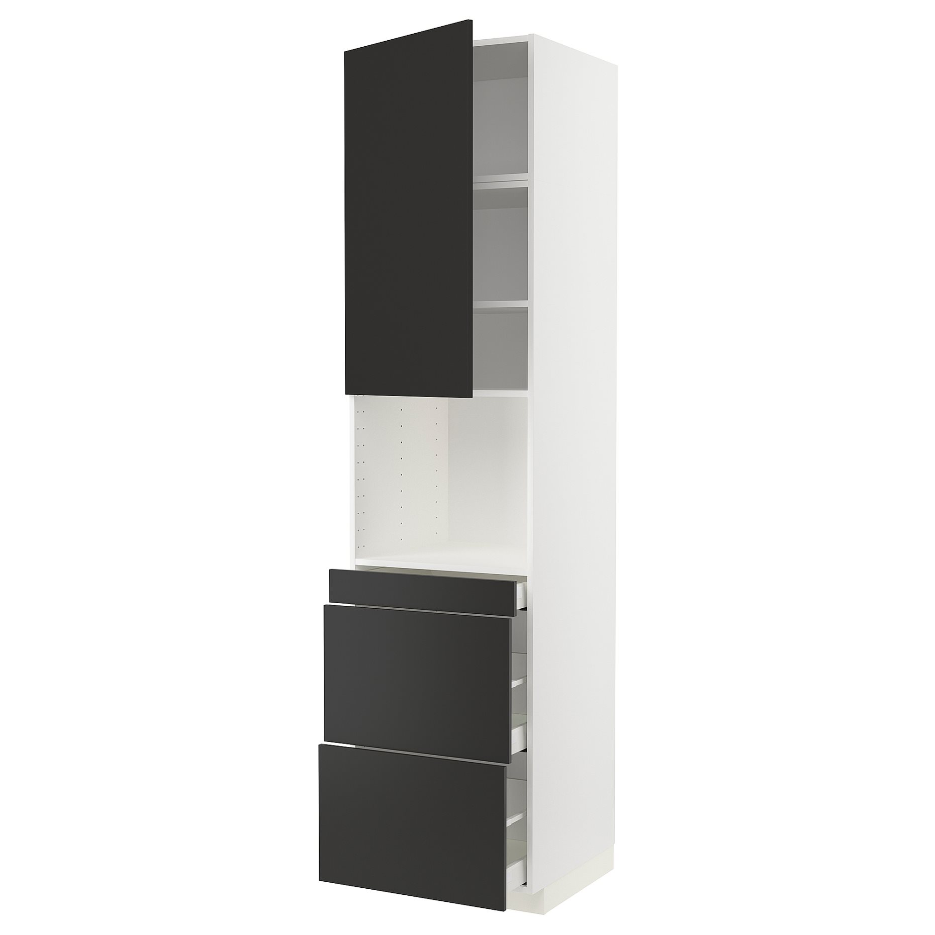 METOD/MAXIMERA, висок шкаф за комби микров. с врата/3 чекм., 894.990.10