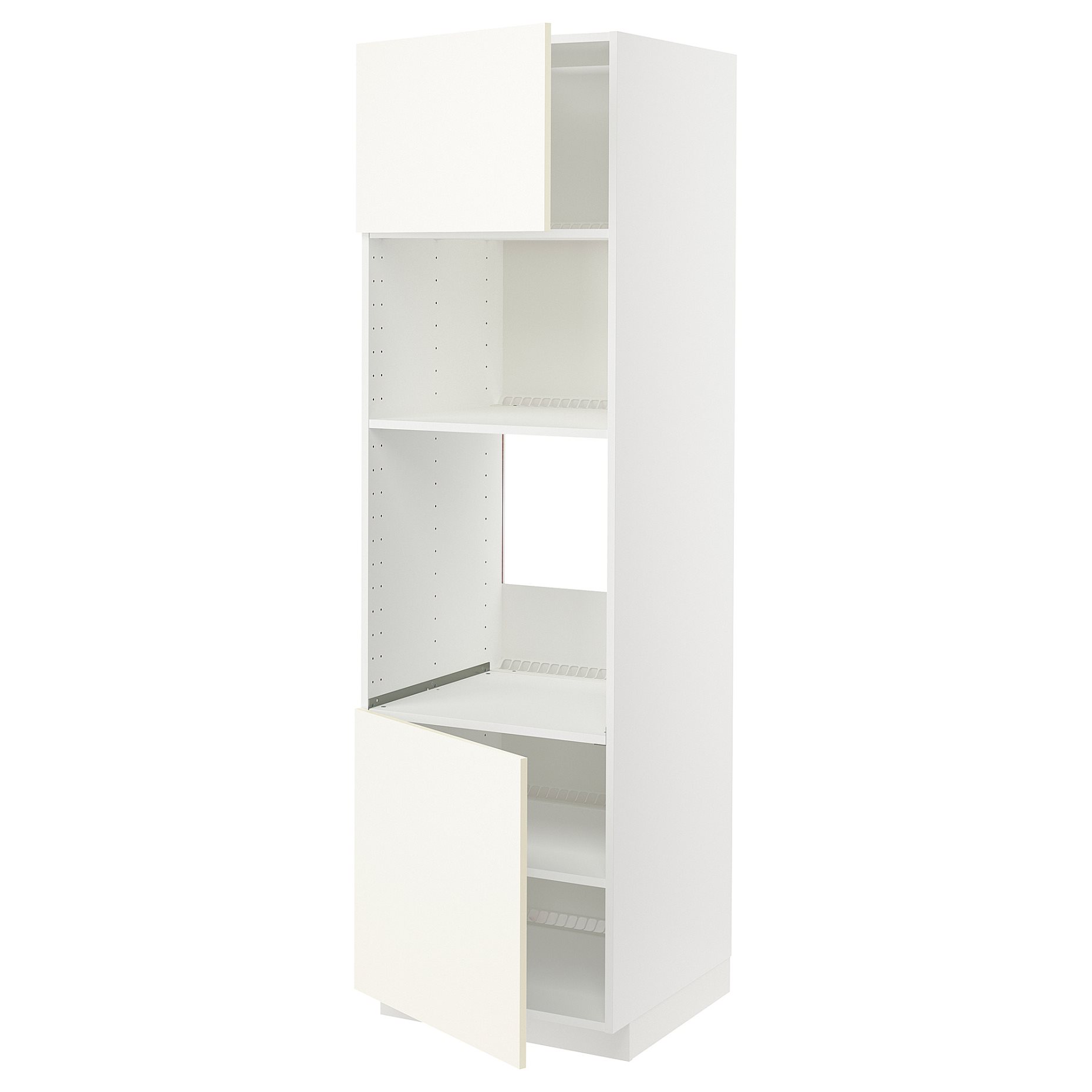 METOD, висок шкаф за фурна/микров. с 2 врати/рафт, 895.073.88