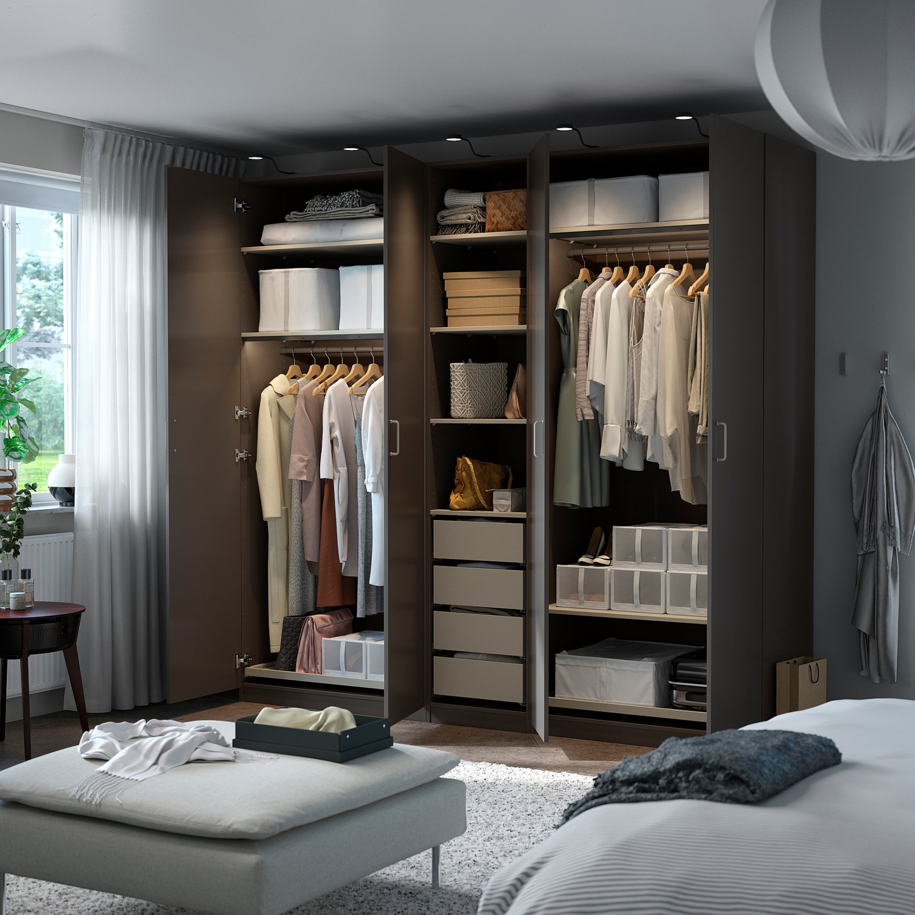 PAX/FORSAND, гардероб - комбинация, 895.543.94