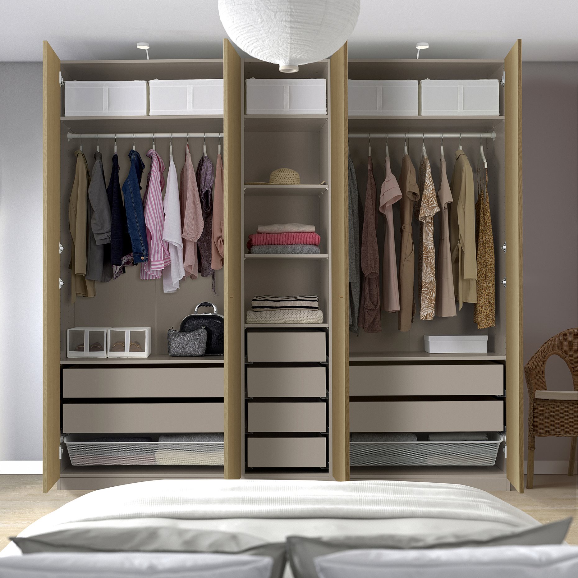PAX/STORKLINTA, гардероб - комбинация, 895.628.98