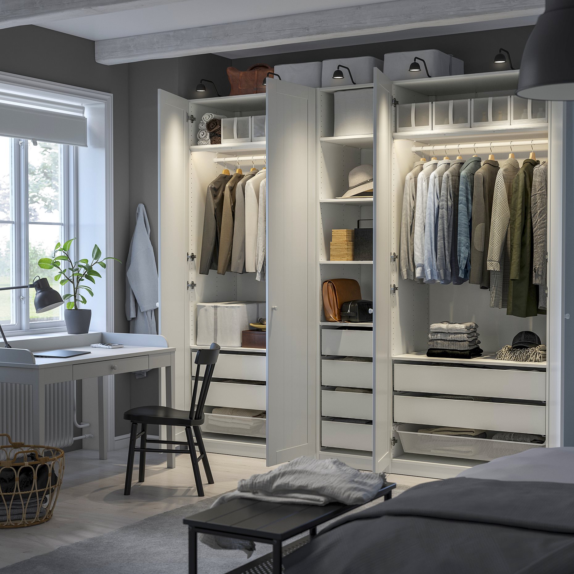 PAX/GULLABERG, Гардероб - комбинация, 895.637.65