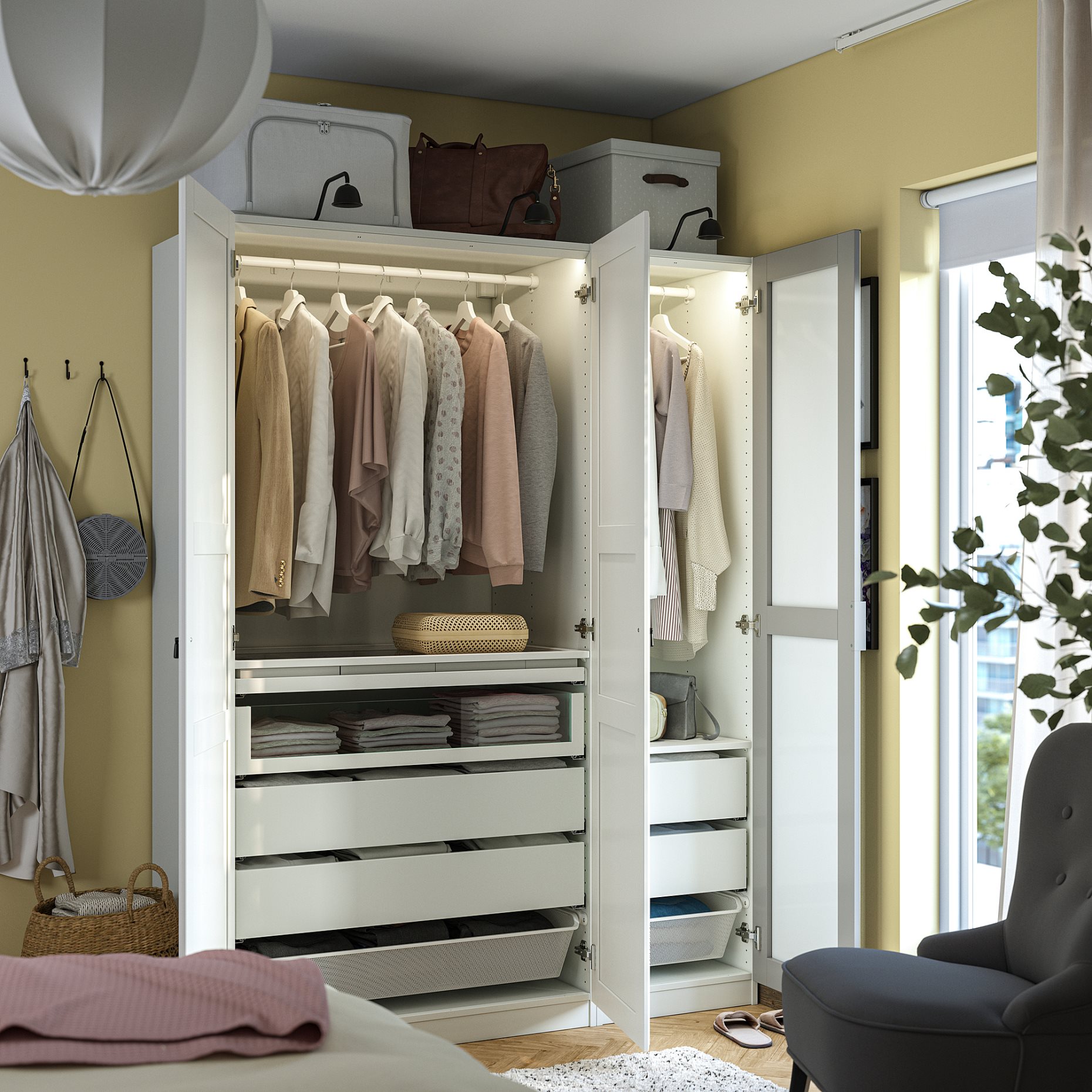 PAX/KAMMARTORP/TYSSEDAL, гардероб - комбинация, 895.725.62