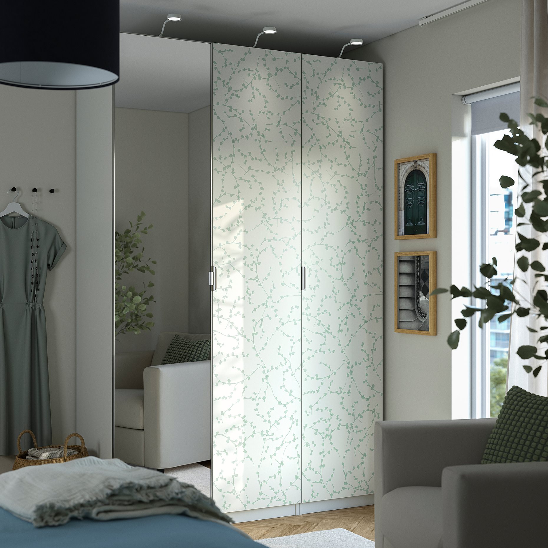 PAX/LINNABERG/ÅHEIM, гардероб - комбинация, 895.726.99