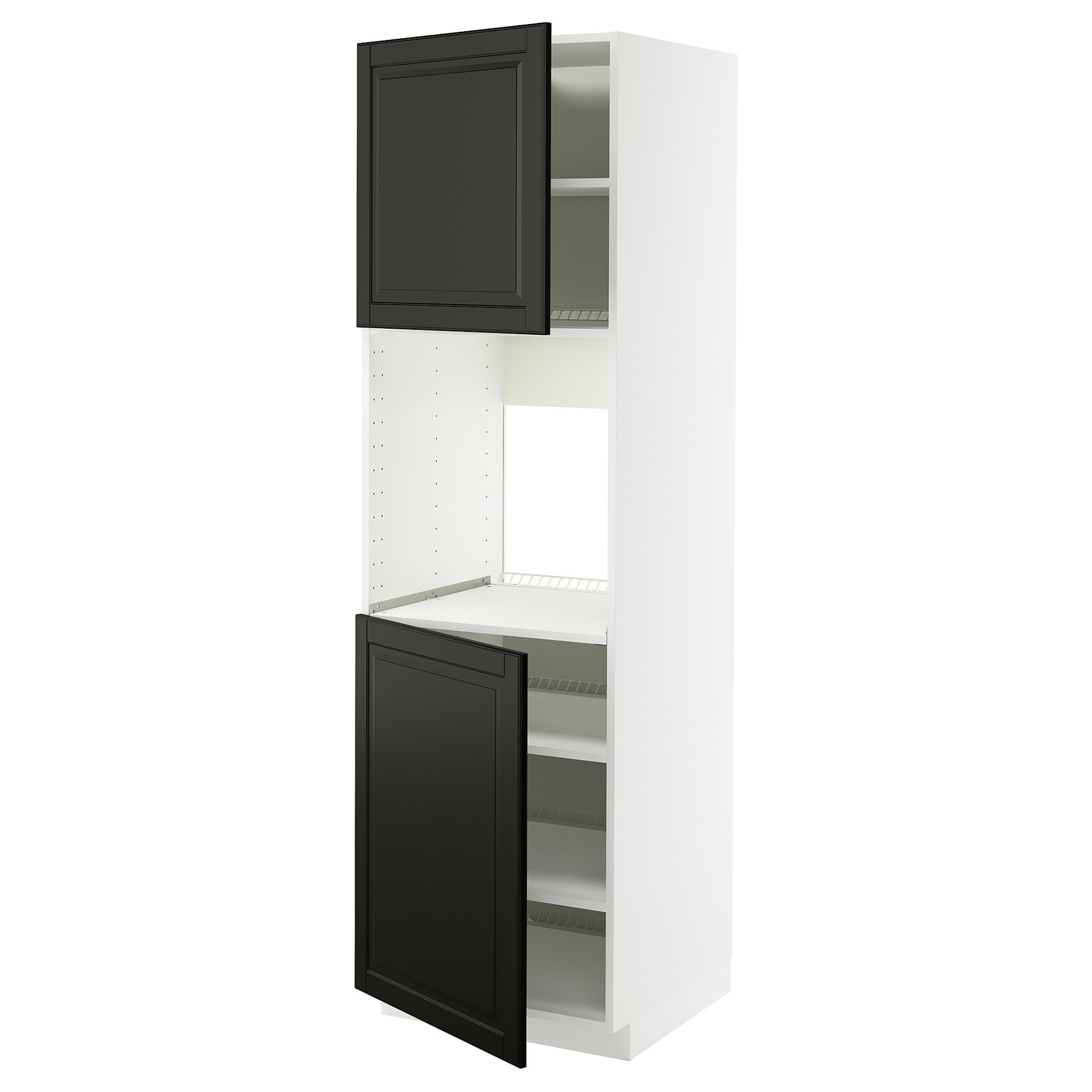 METOD, висок шкаф за фурна с 2 врати/рафт, 895.786.39