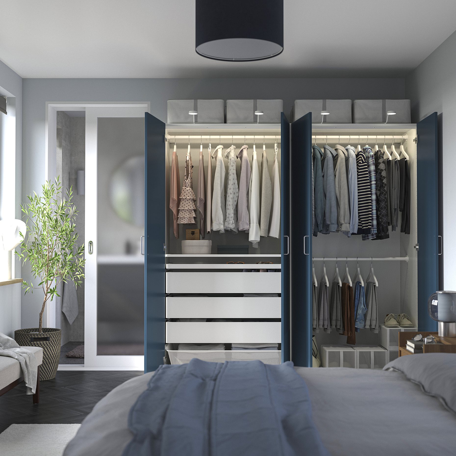 PAX/FYRUDDEN, Гардероб - комбинация, 895.819.34