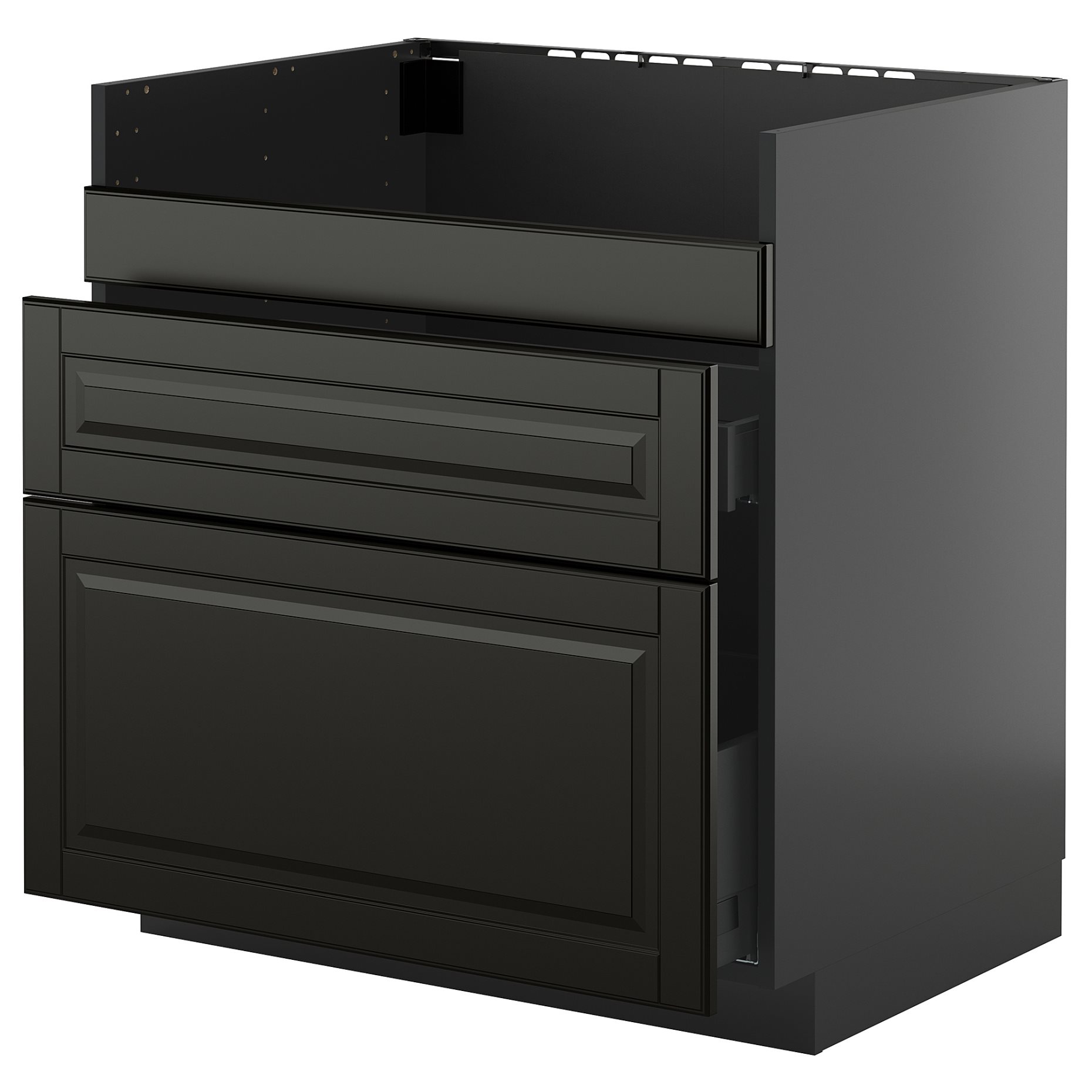 METOD/KNIVSHULT, долен шкаф за мивка HAVSEN с 3 чела/2 чекм., 895.872.24