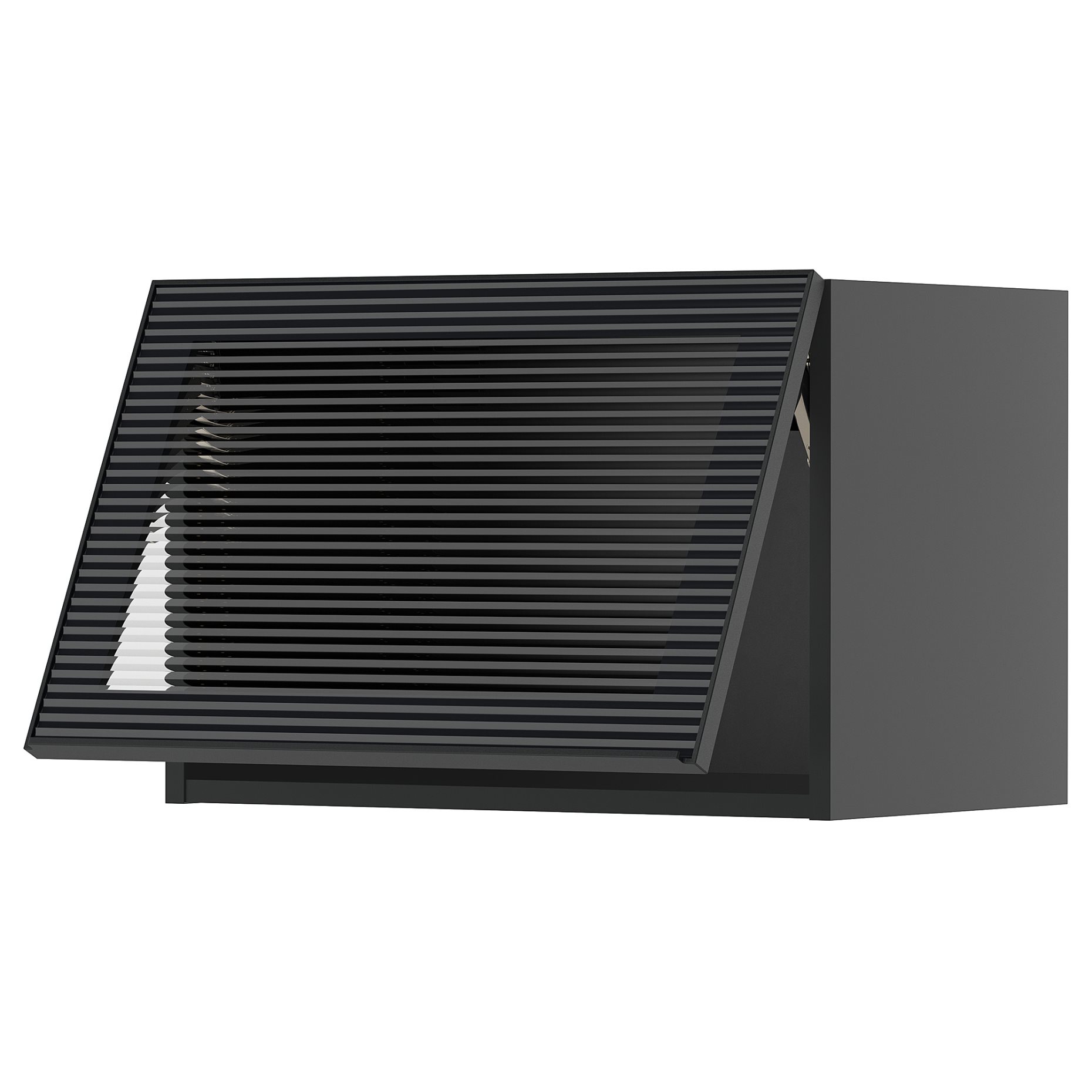 METOD, хоризонтален стенен шкаф + стъклена врата, 895.872.38