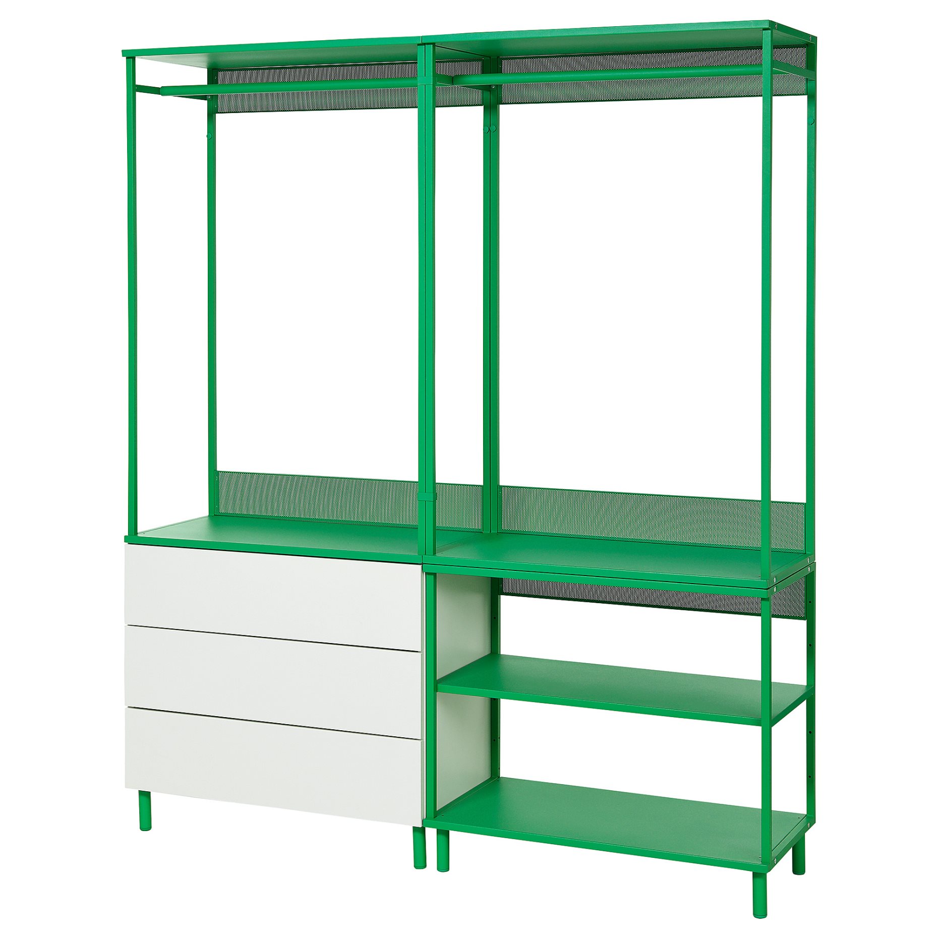 PLATSA, открит гардероб с 3 чекмеджета, 895.941.30