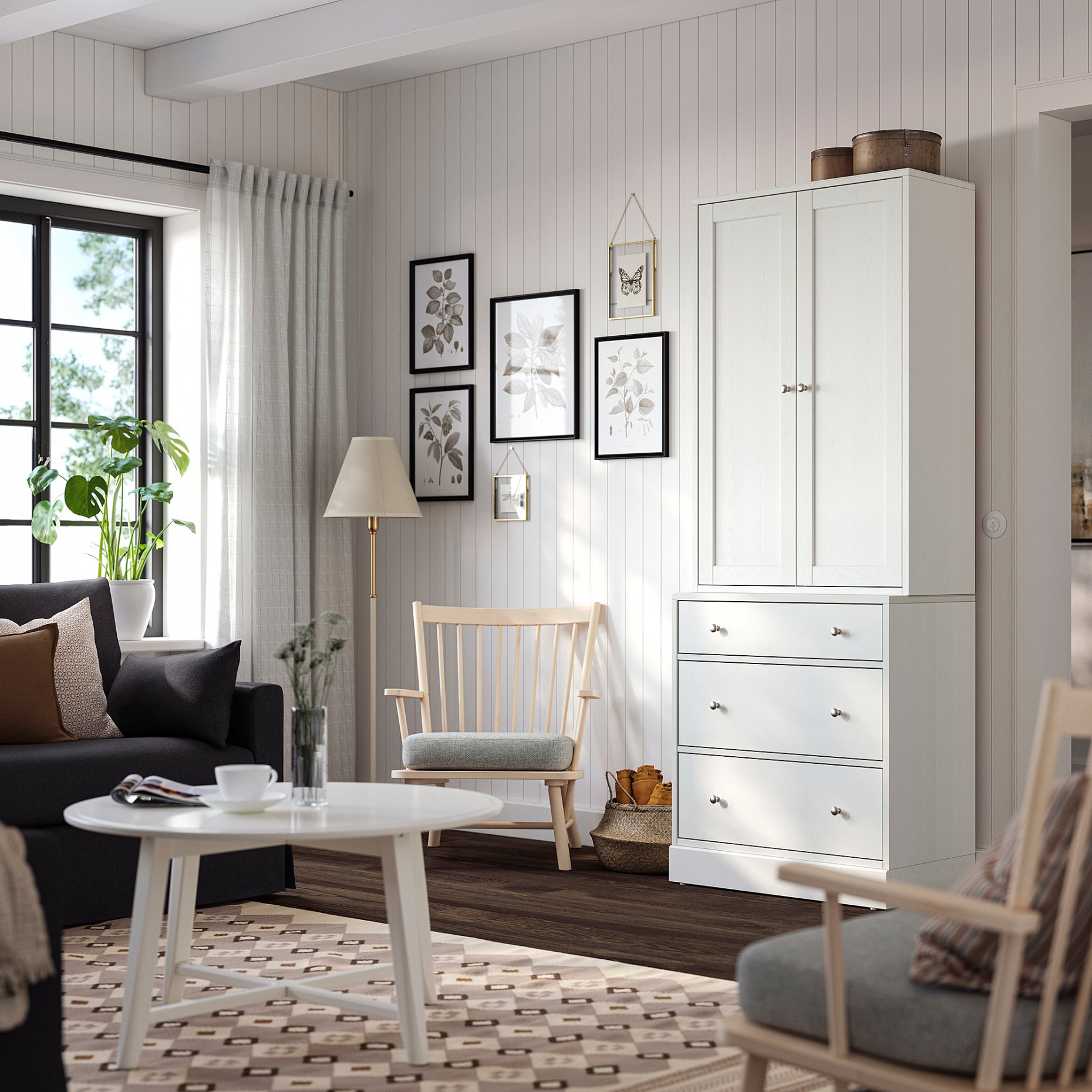 HAVSTA, комб. артикул за съхр. с чекмеджета, 895.974.64