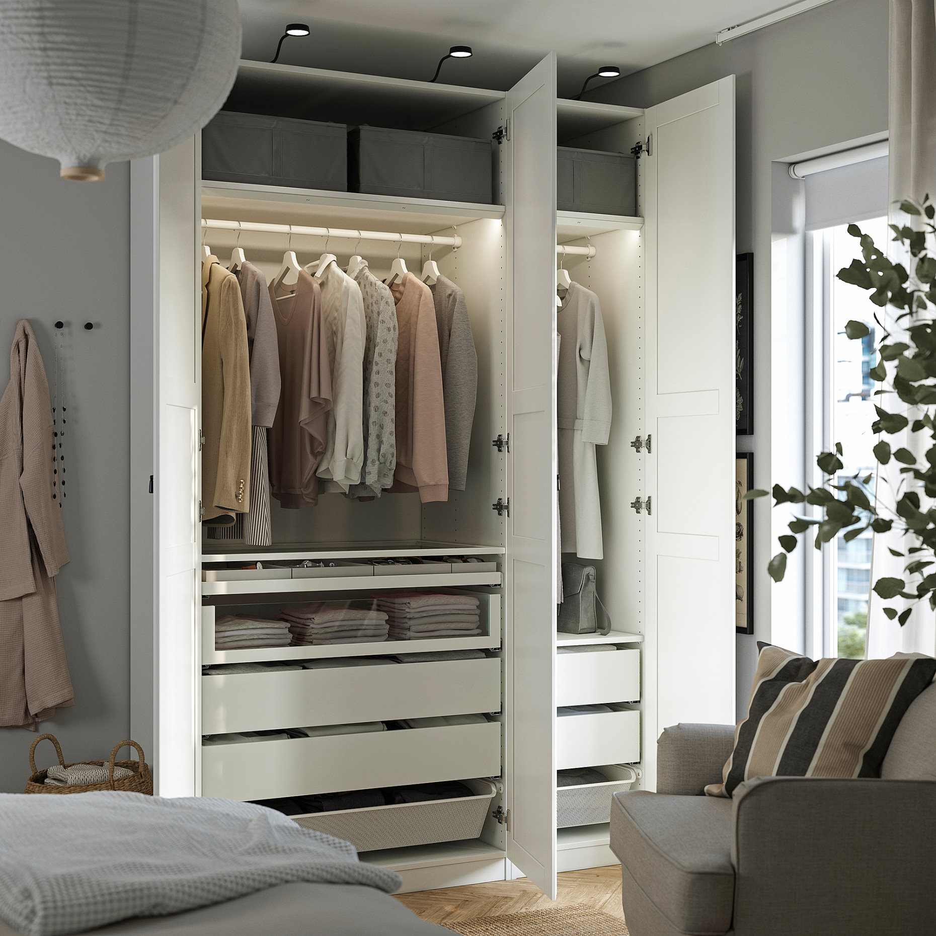 PAX/TYSSEDAL, гардероб - комбинация, 896.024.32
