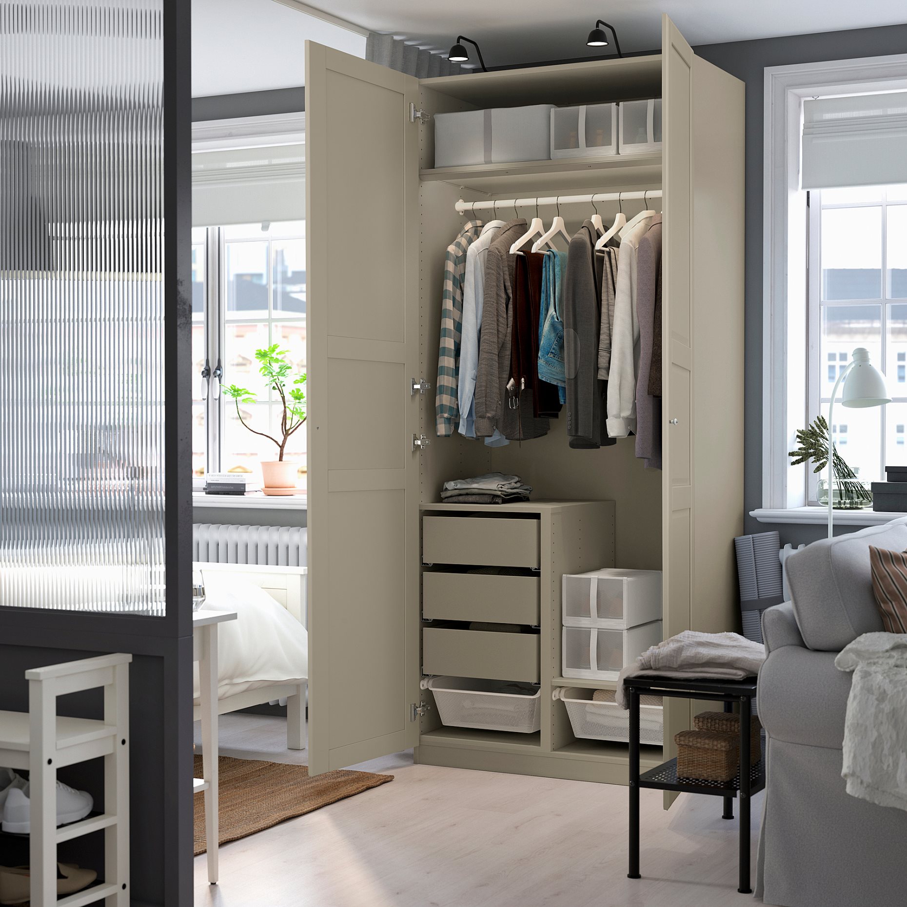 PAX/TYSSEDAL, гардероб - комбинация, 896.031.77