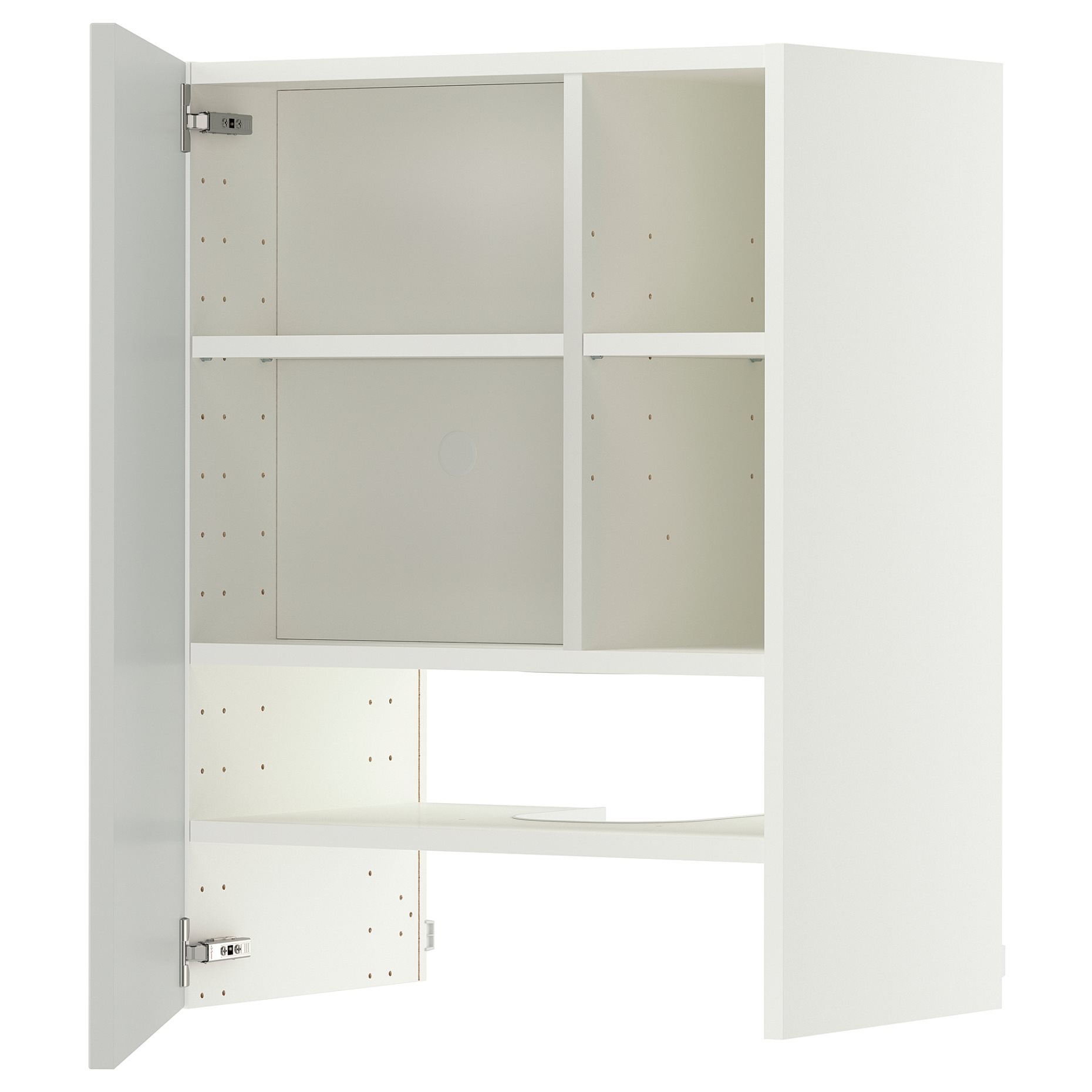 METOD, стенен шкаф за вгр. аспиратор с рафт/вр., 60x80 см, 896.062.89