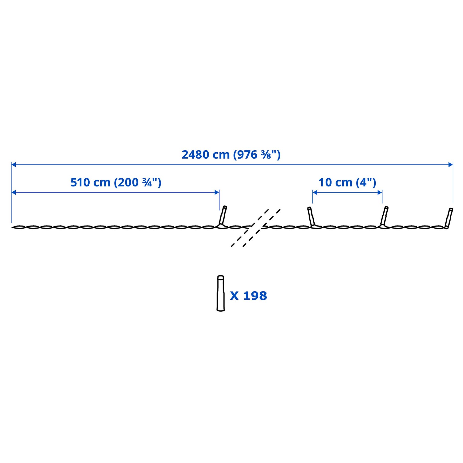 GETKÅL, LED гирлянда, на открито, 906.028.79
