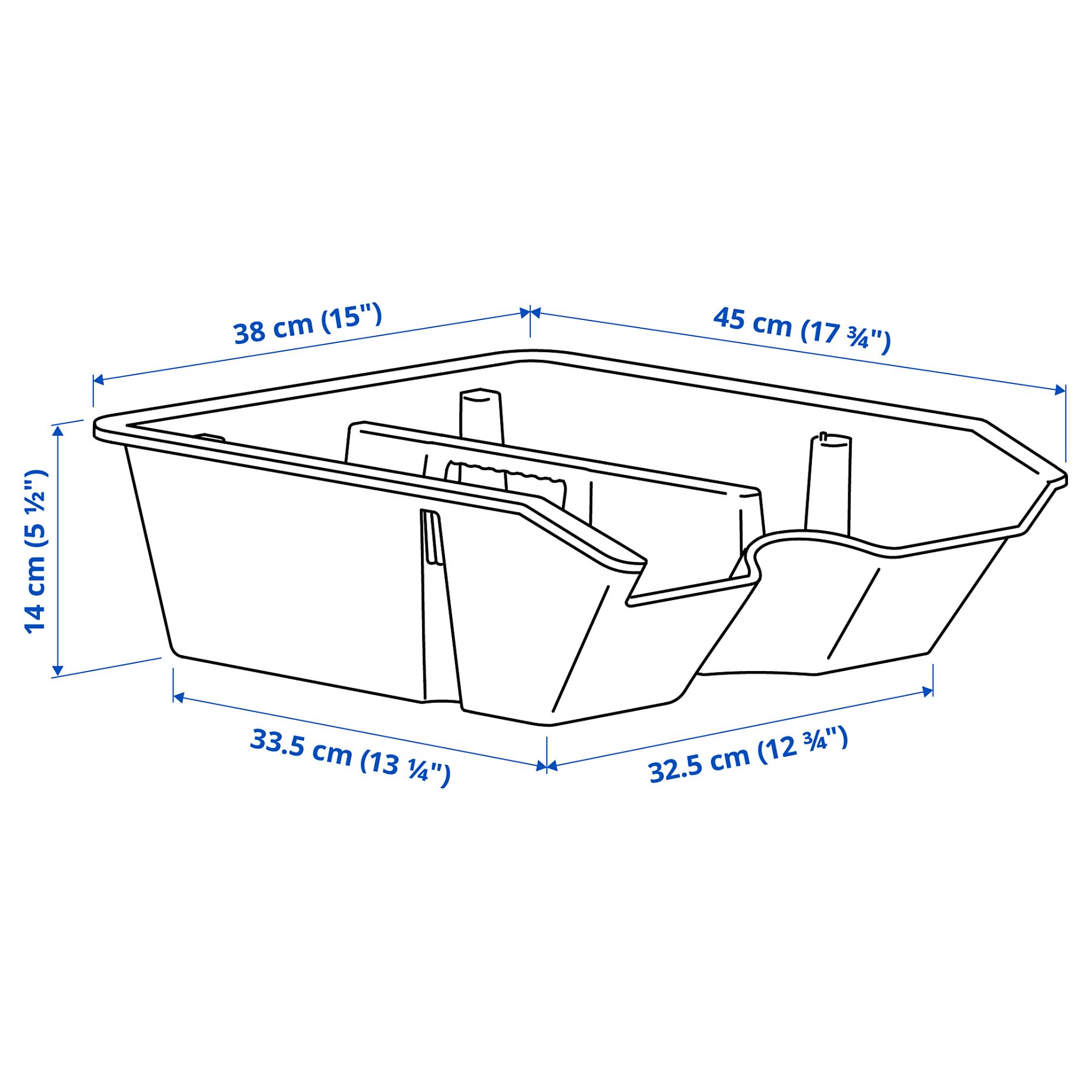 SORTERA, приставка с отделения, 38x45x14 см, 906.070.99