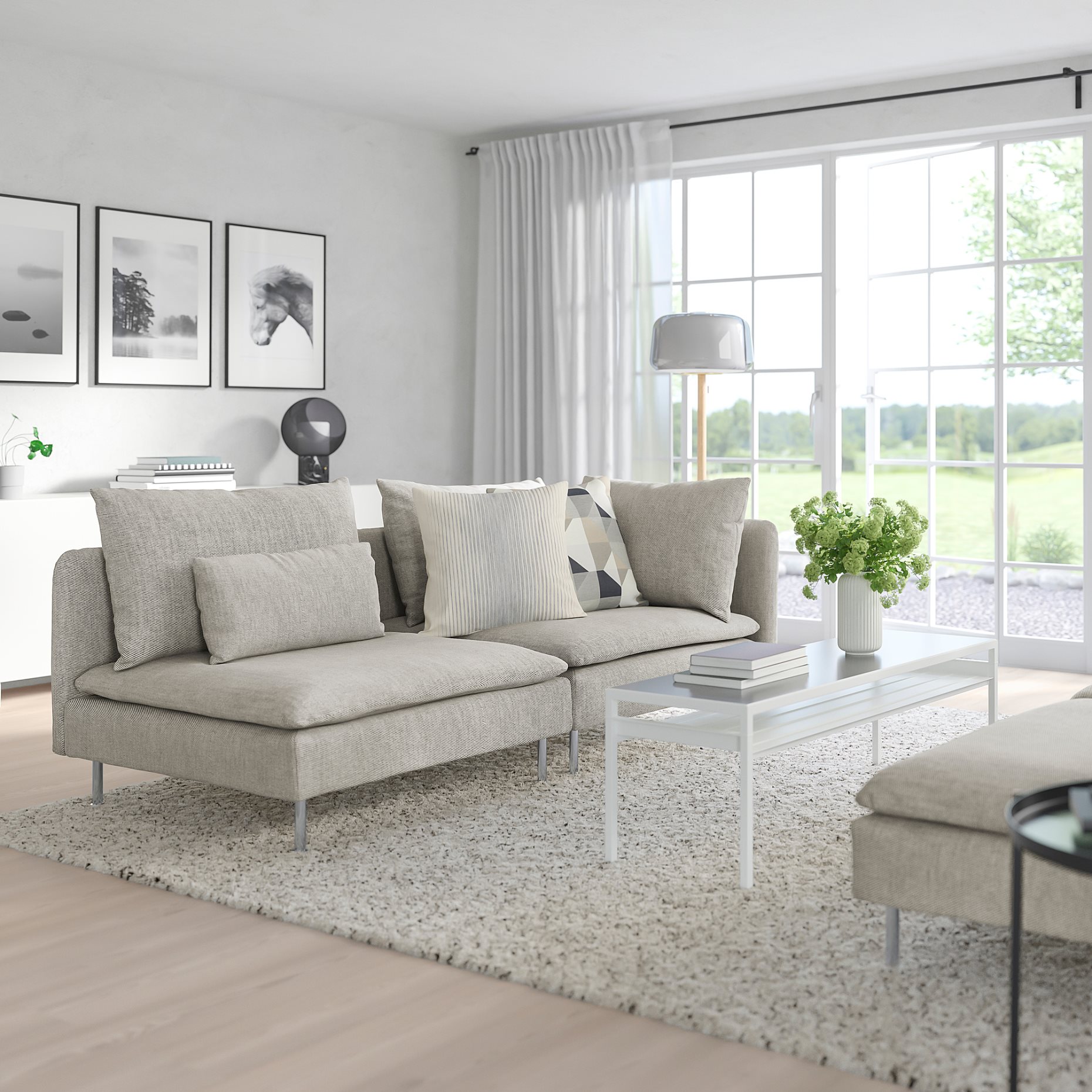SÖDERHAMN, 3-местен диван, 993.056.91