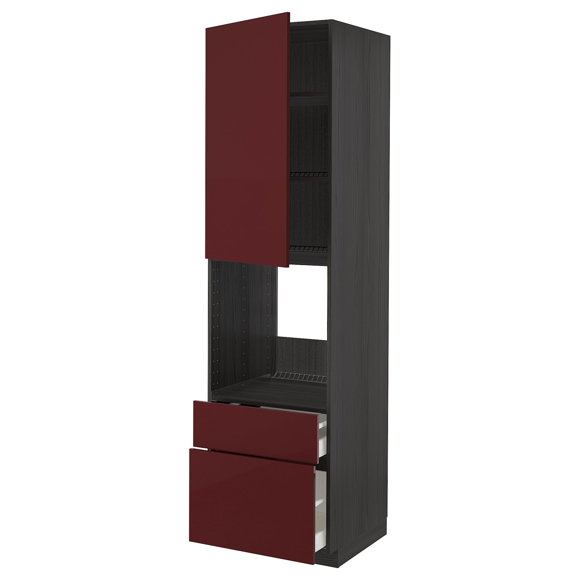 METOD/MAXIMERA, висок шкаф за фурна+вр/2 чела/1 ср/1 вис чкм, 994.632.37