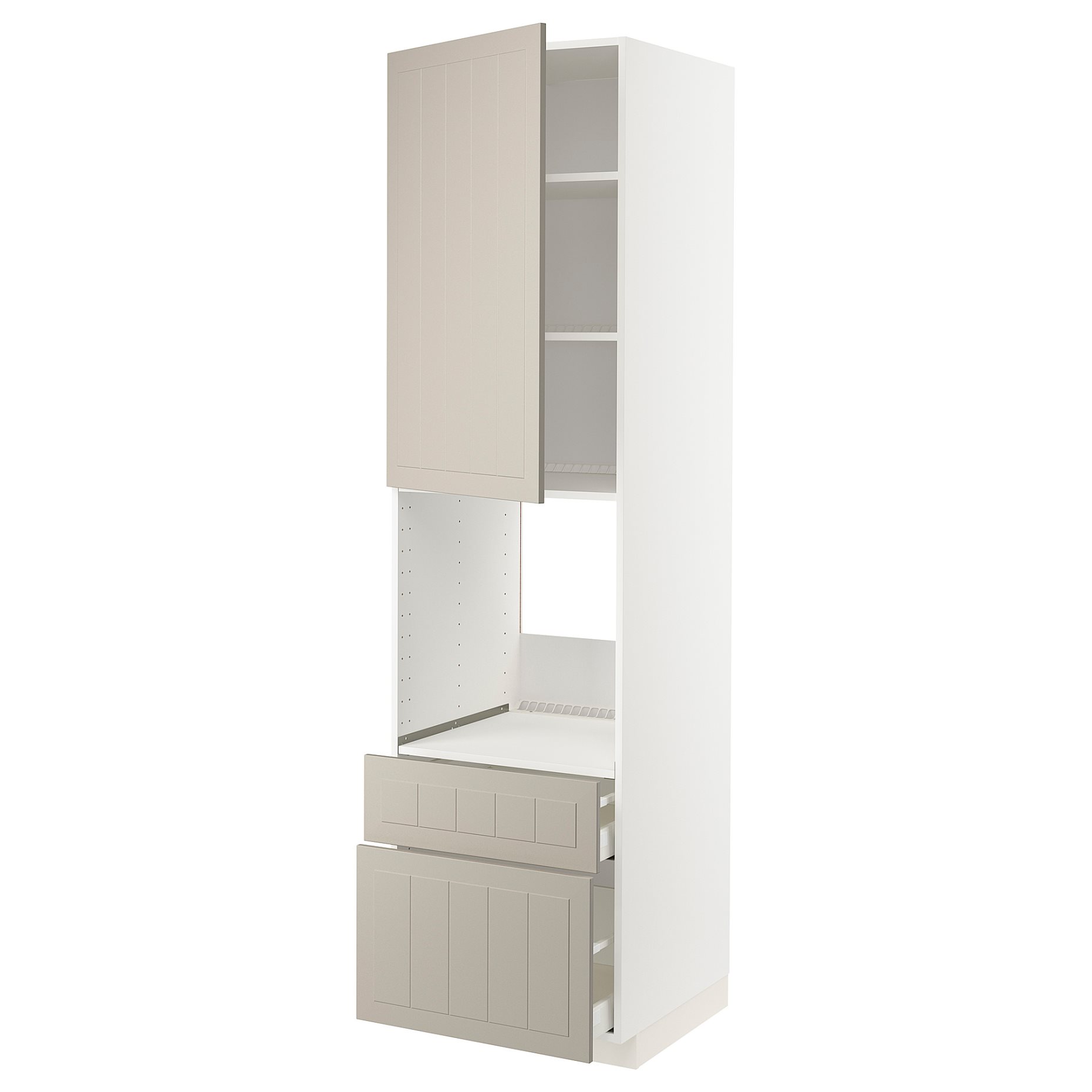 METOD/MAXIMERA, висок шкаф за фурна+вр/2 чела/1 ср/1 вис чкм, 994.650.38