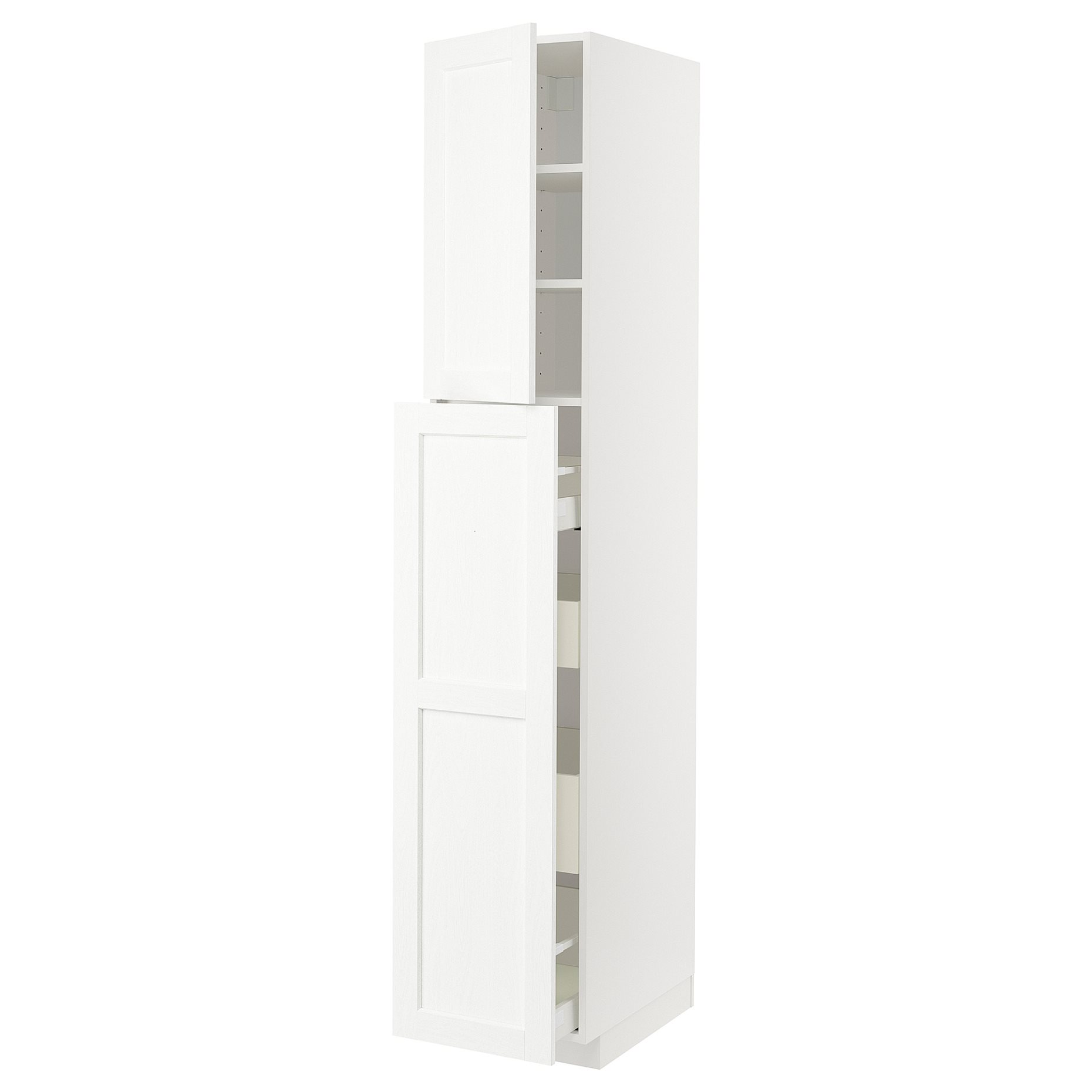 METOD/MAXIMERA, висок шкаф,изтг фнк 1врата/4чекм/2рфт, 994.735.66