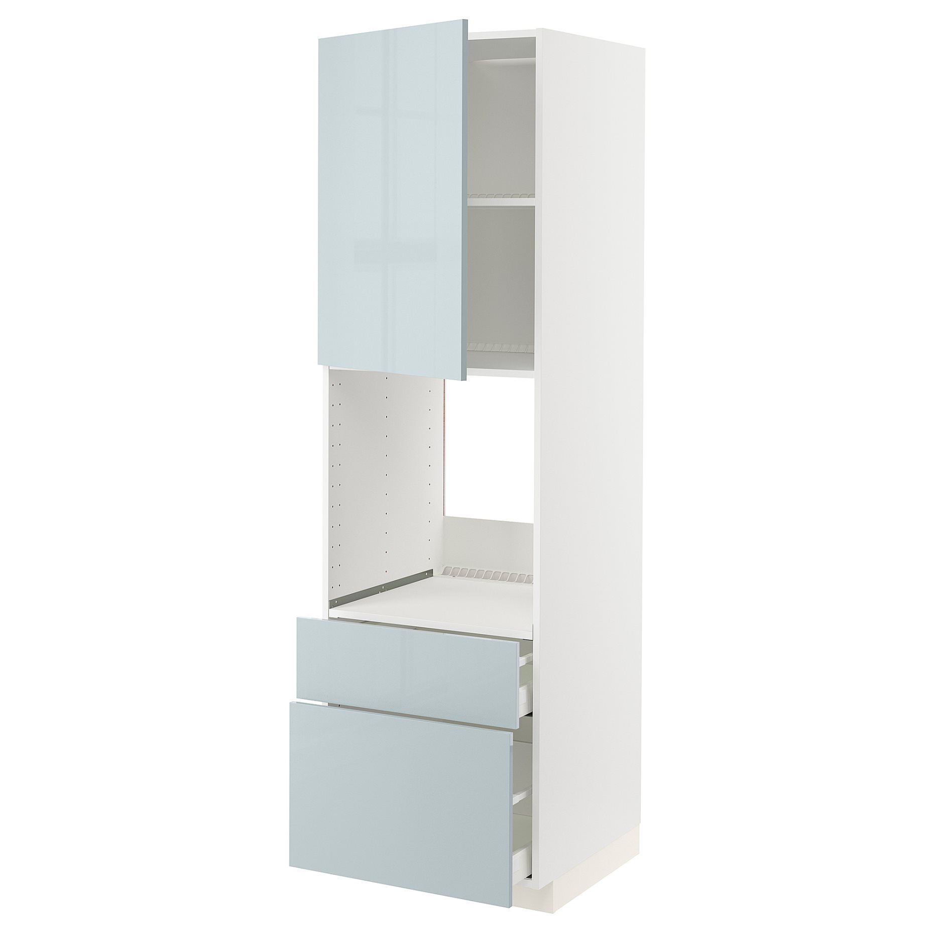 METOD/MAXIMERA, Висок шкаф за фурна + врата/2 чела/1 средно/1 високо чекм, 994.796.48