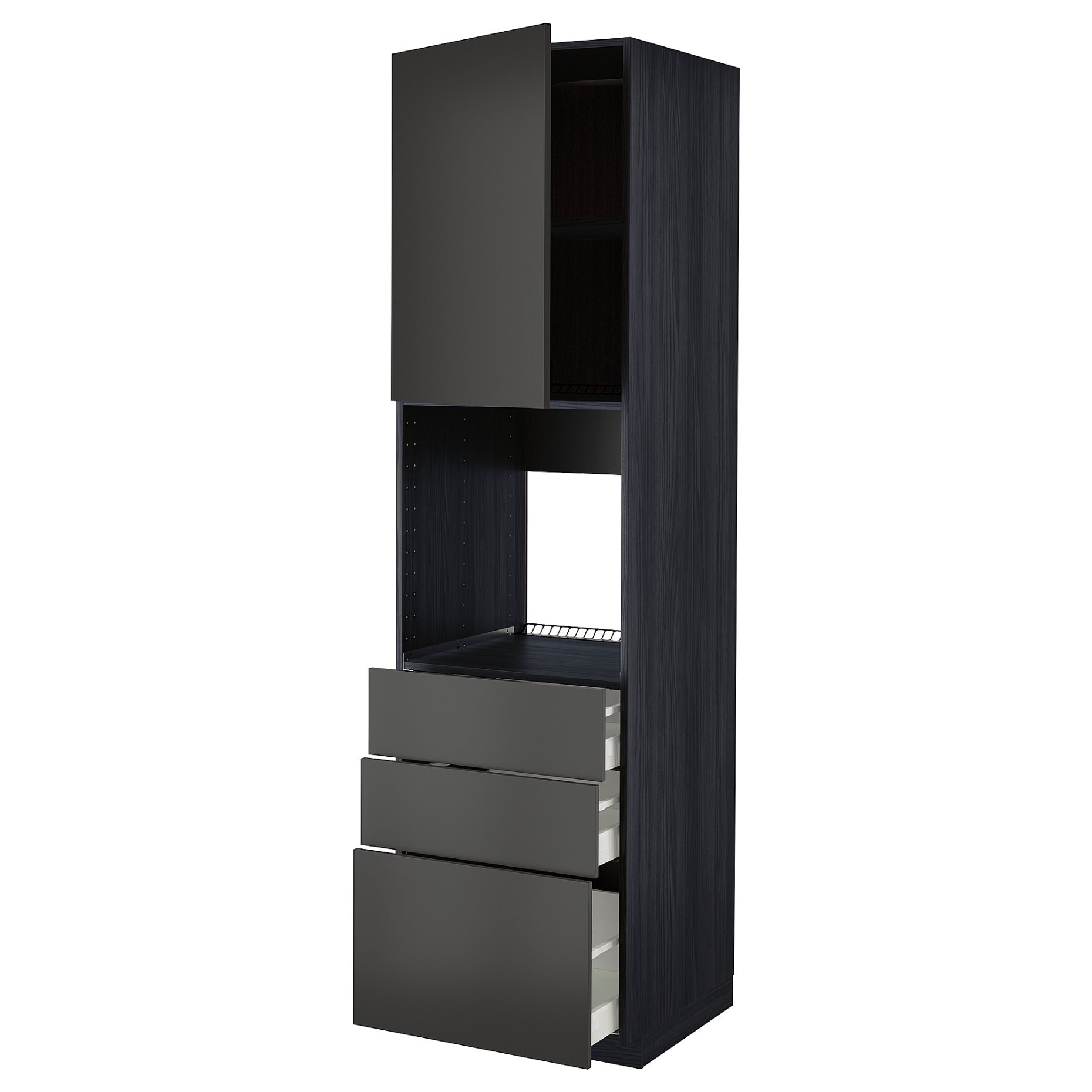 METOD/MAXIMERA, висок шкаф за фурна с врата/3 чекм., 994.980.10