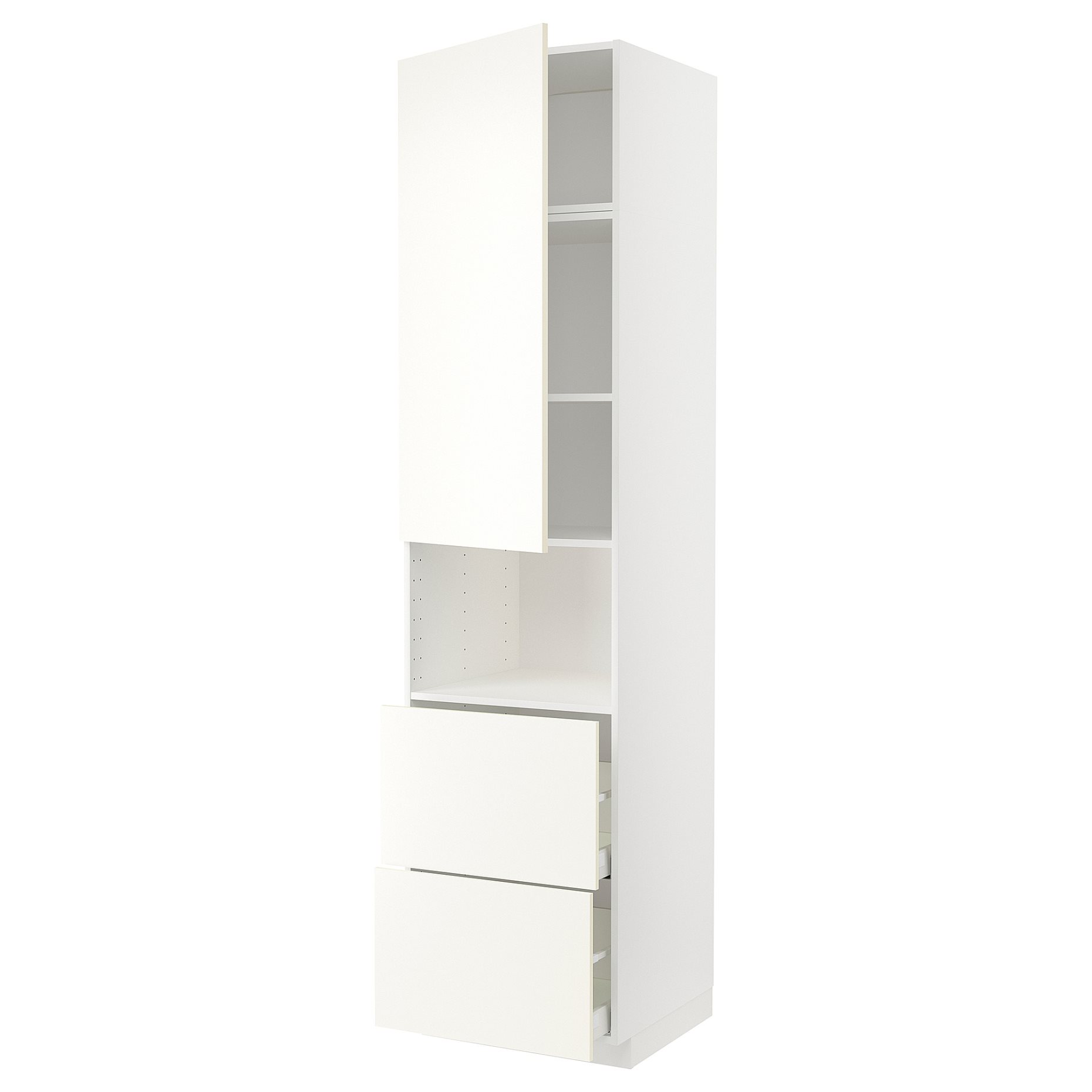 METOD/MAXIMERA, висок шкаф за микр. фурна, врата/2 чекм., 995.074.58