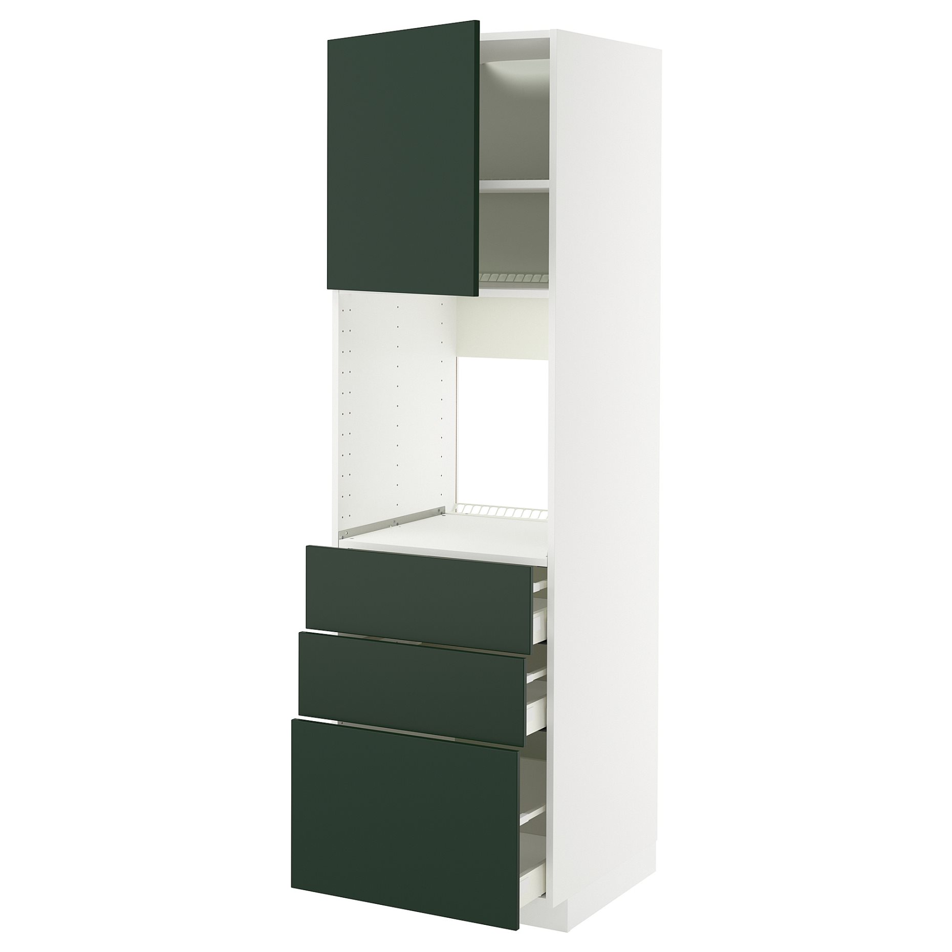 METOD/MAXIMERA, висок шкаф за фурна с врата/3 чекм., 995.568.92