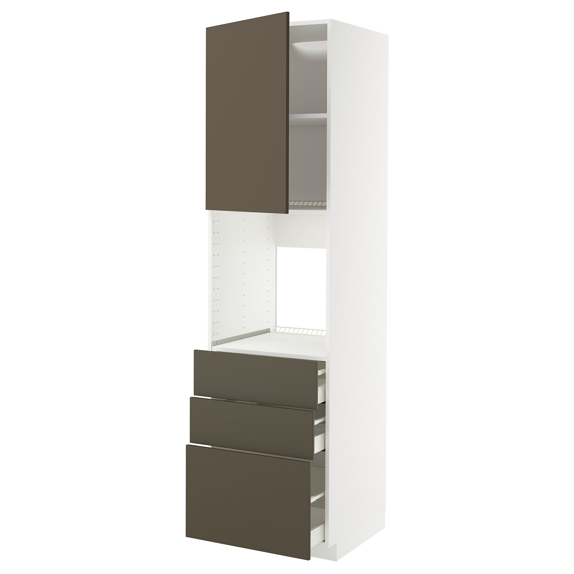 METOD/MAXIMERA, висок шкаф за фурна с врата/3 чекм., 995.585.46